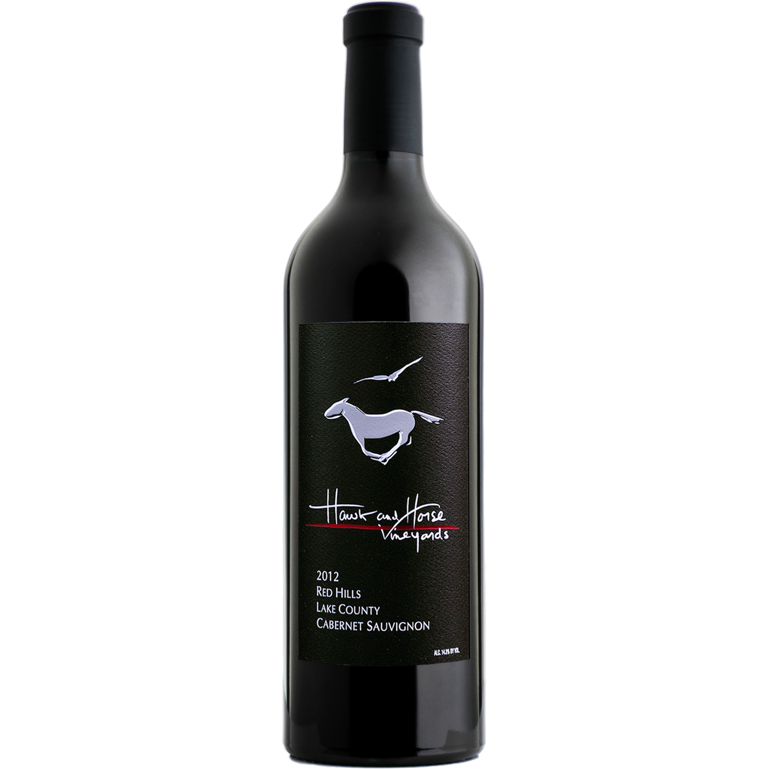 Hawk and Horse Vineyards 2012 Red Hills Estate Cabernet Sauvignon 750ml Wine Bottle