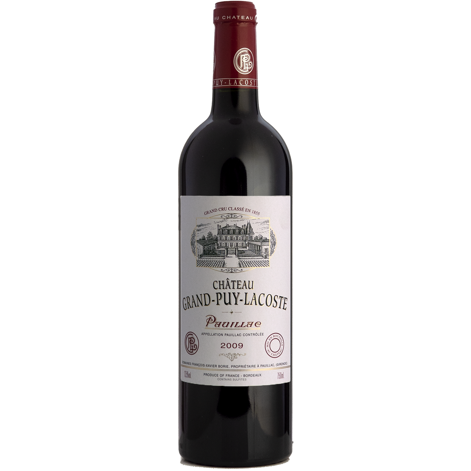 Château Grand-Puy-Lacoste 2009 Pauillac 750ml Wine Bottle