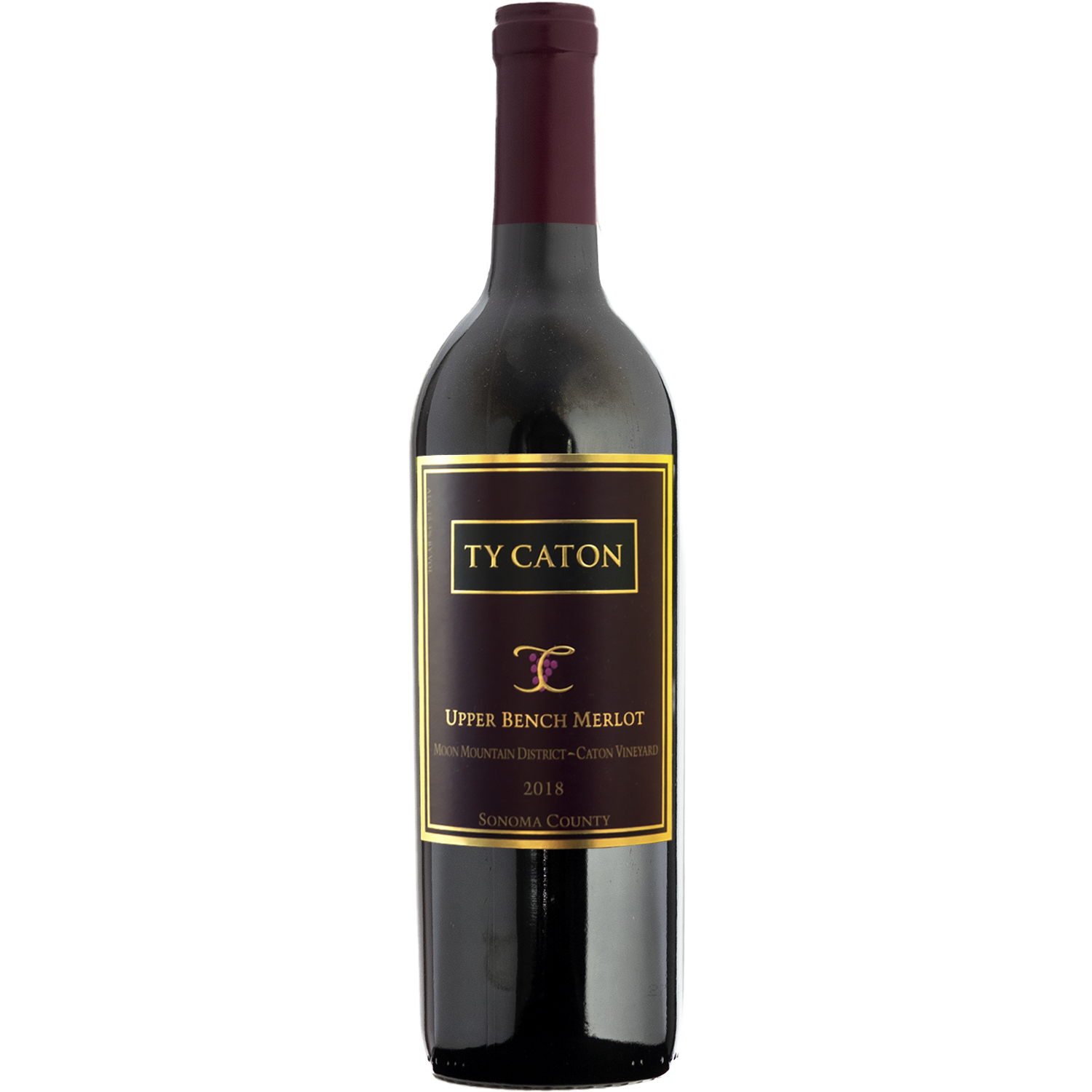 Ty Caton 2018 Upper Bench Moon Mountain Merlot 750ml Wine Bottle