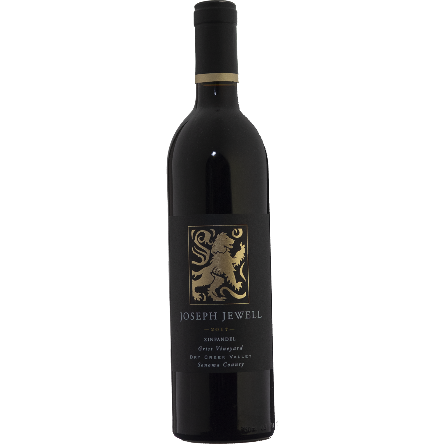 Joseph Jewell 2017 Grist Vineyard Dry Creek Valley Zinfandel 750ml Wine Bottle