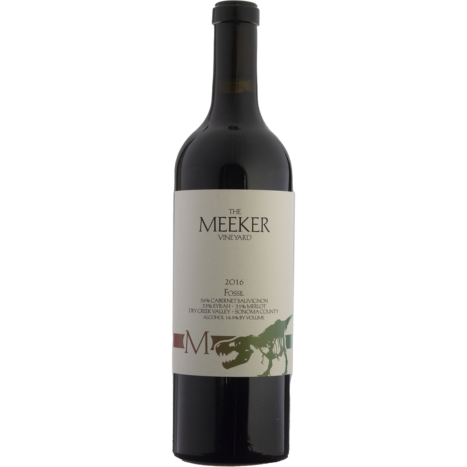 Meeker 2016 'Fossil' DCV Cabernet Blend 750ml Wine Bottle