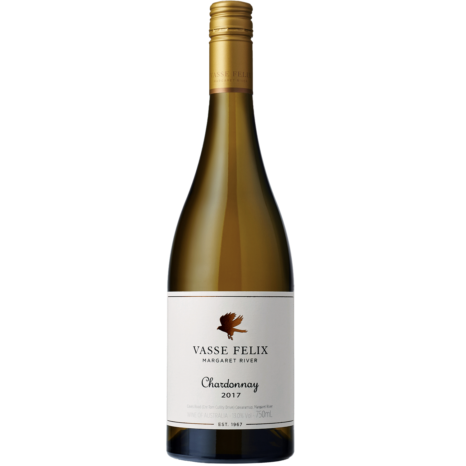 Vasse Felix 2017 'Premier' Margaret River Chardonnay 750ml Wine Bottle