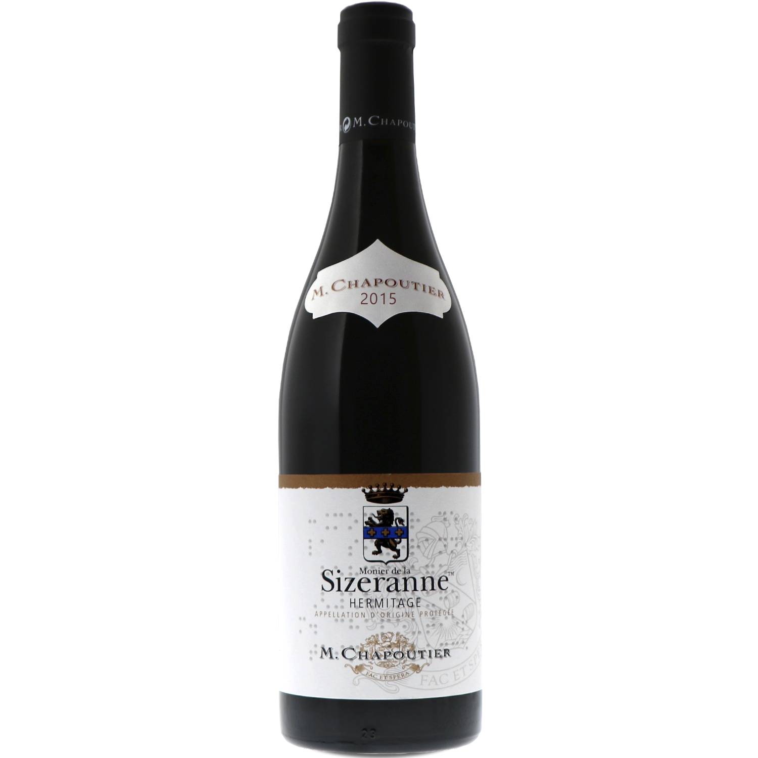 M. Chapoutier 2015 'Monier de la Sizeranne' Hermitage 750ml Wine Bottle