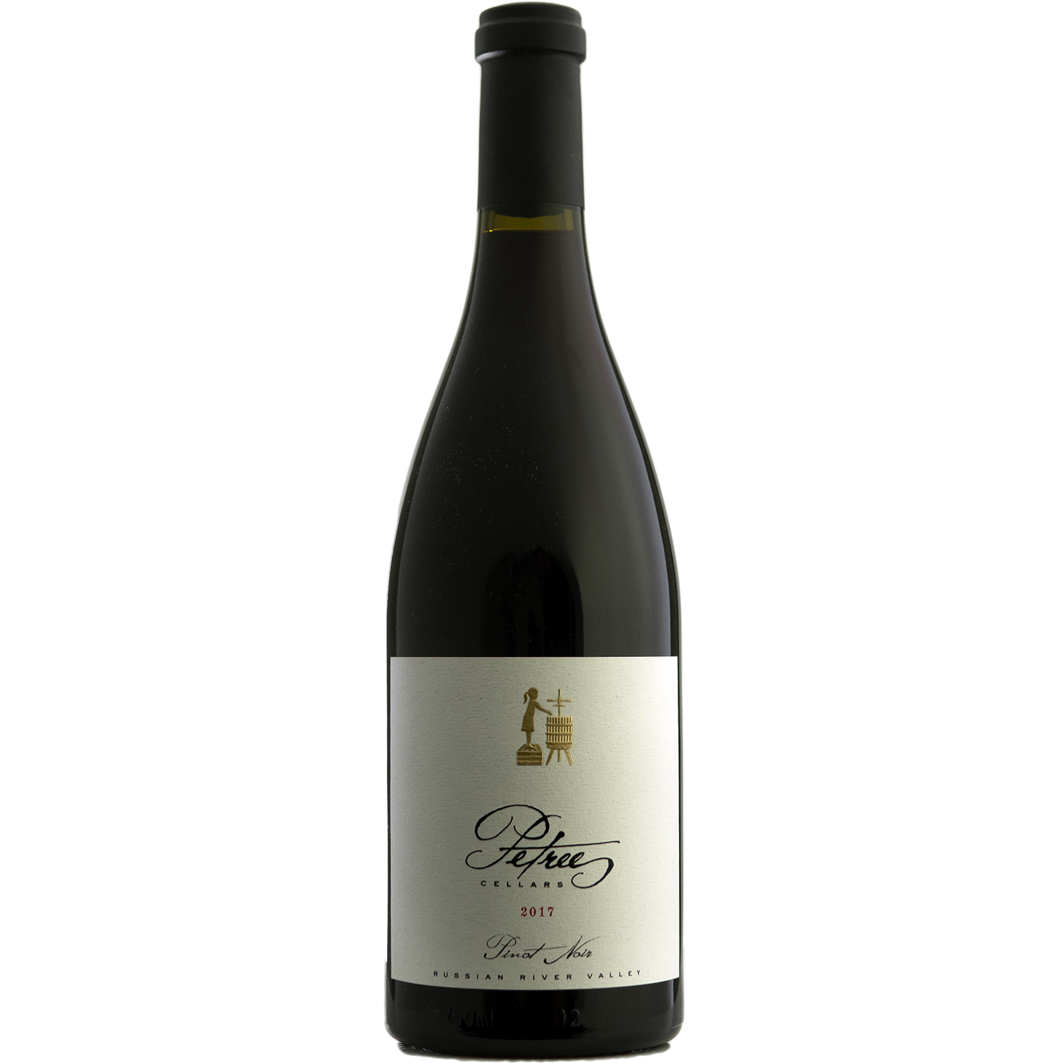 Petree Cellars 2017 Confidant Vineyard Russian River Valley Pinot Noir 750ml Wine Bottle