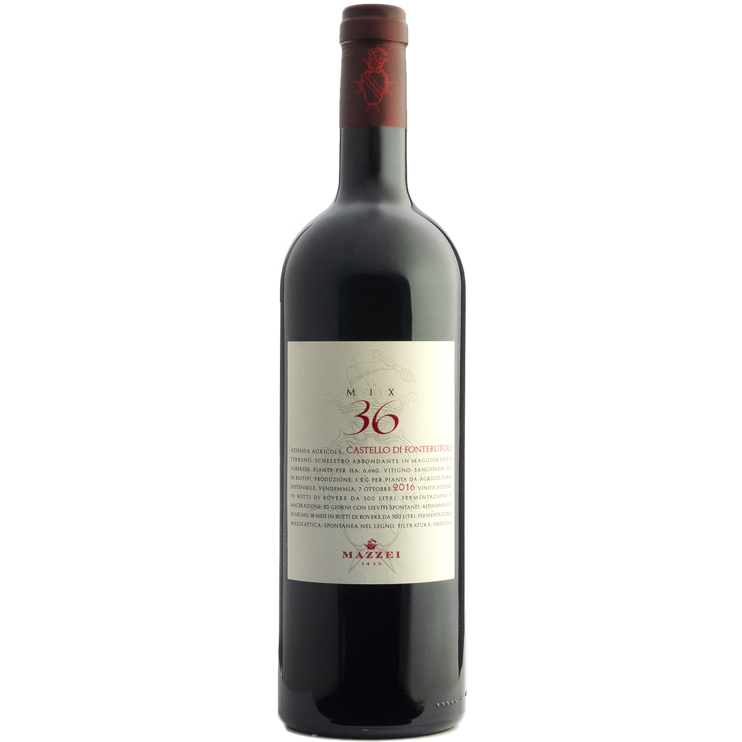 Mazzei 2016 'Mix 36' Castello di Fonterutoli Toscana IGT 750ml Wine Bottle