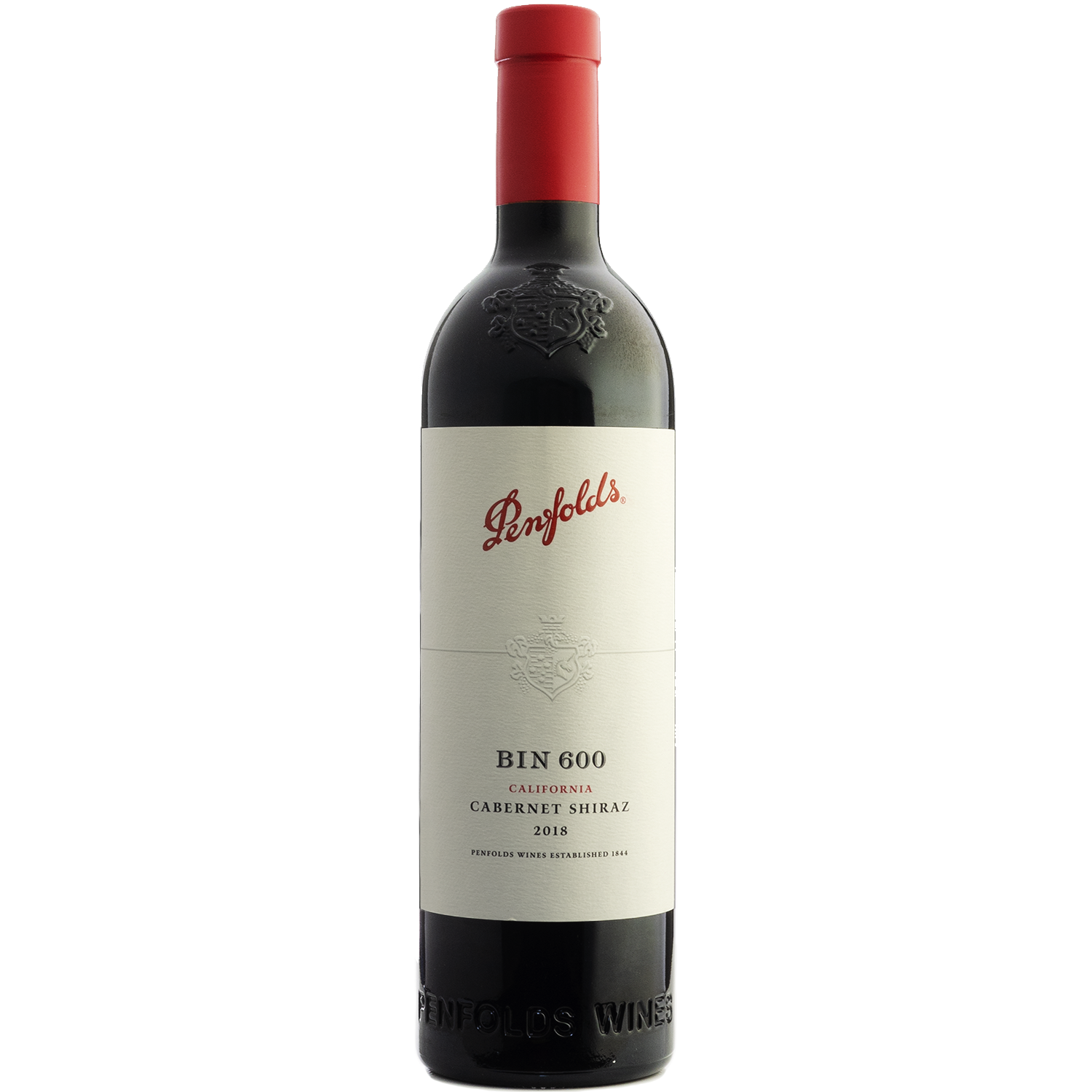Penfolds 2018 'Bin 600' California Collection Cabernet Shiraz 750ml Wine Bottle