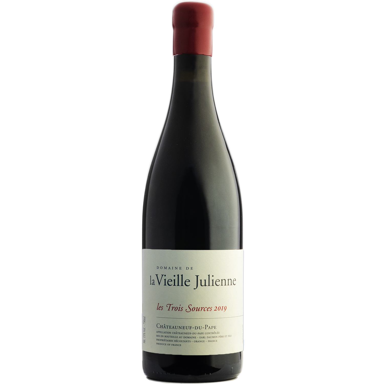 Domaine de la Vieille Julienne 2019 'Les Trois Sources' Châteauneuf-du-Pape 750ml Wine Bottle