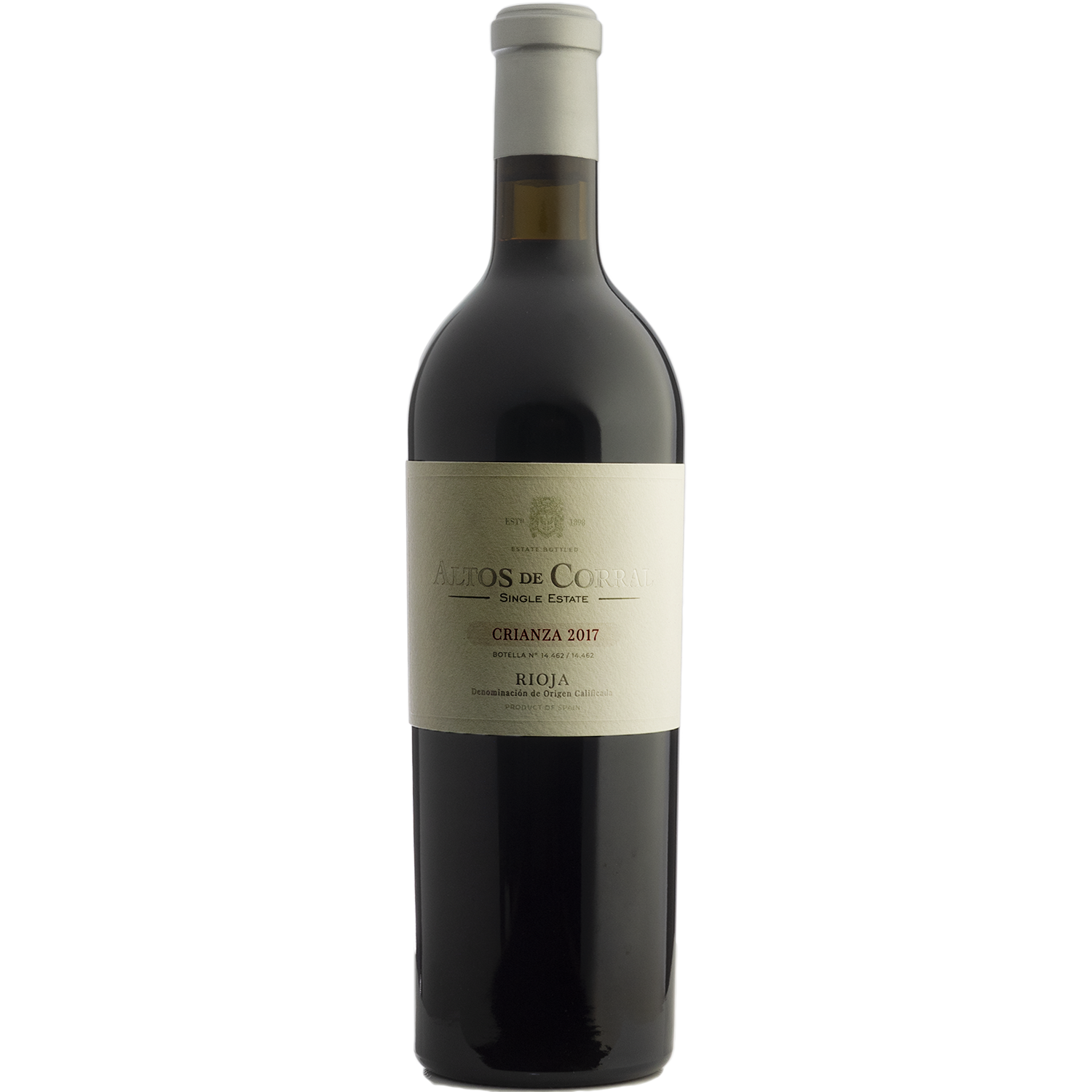 Bodegas Corral 2017 'Altos' Single Estate Crianza Rioja 750ml Wine Bottle