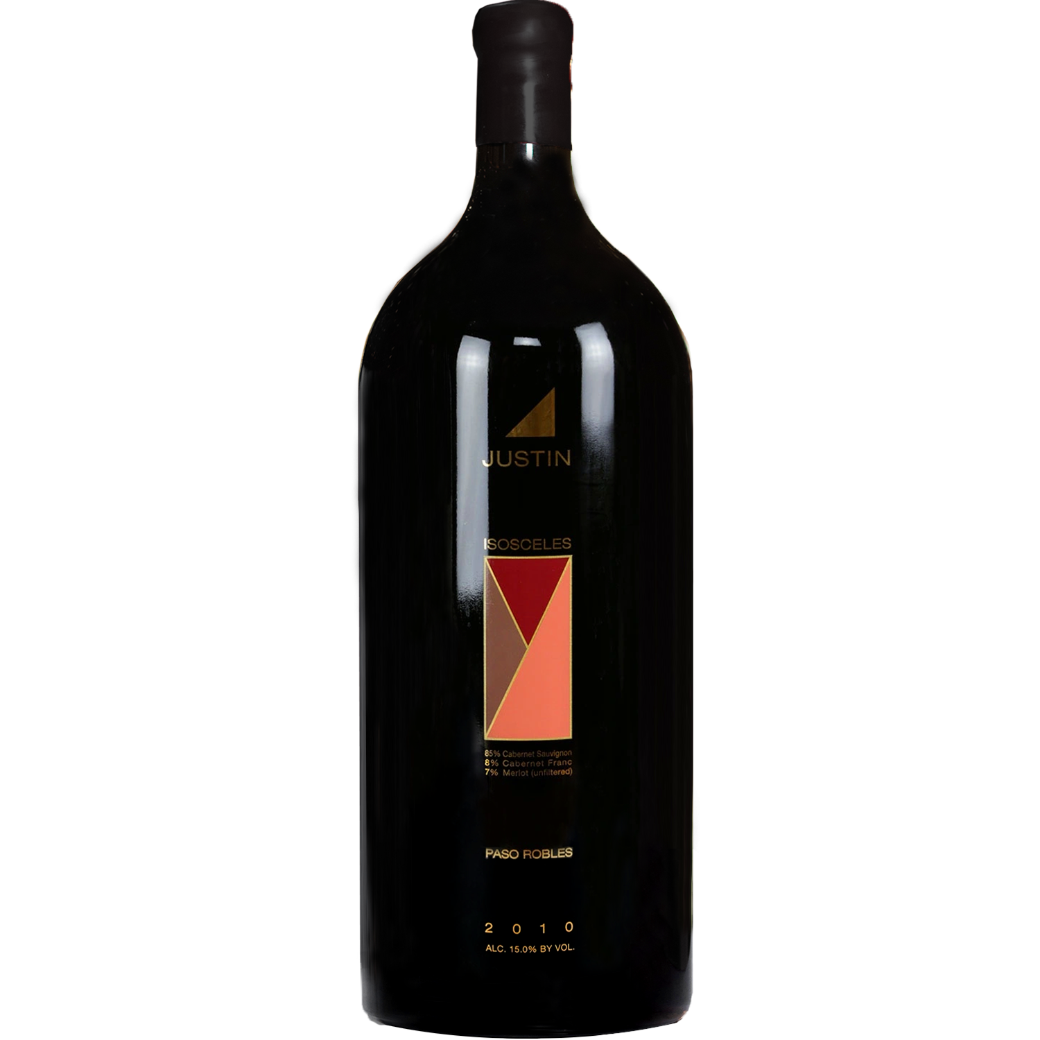 JUSTIN 2010 'Isosceles' Paso Robles Cabernet Blend 6-Liter 750ml Wine Bottle