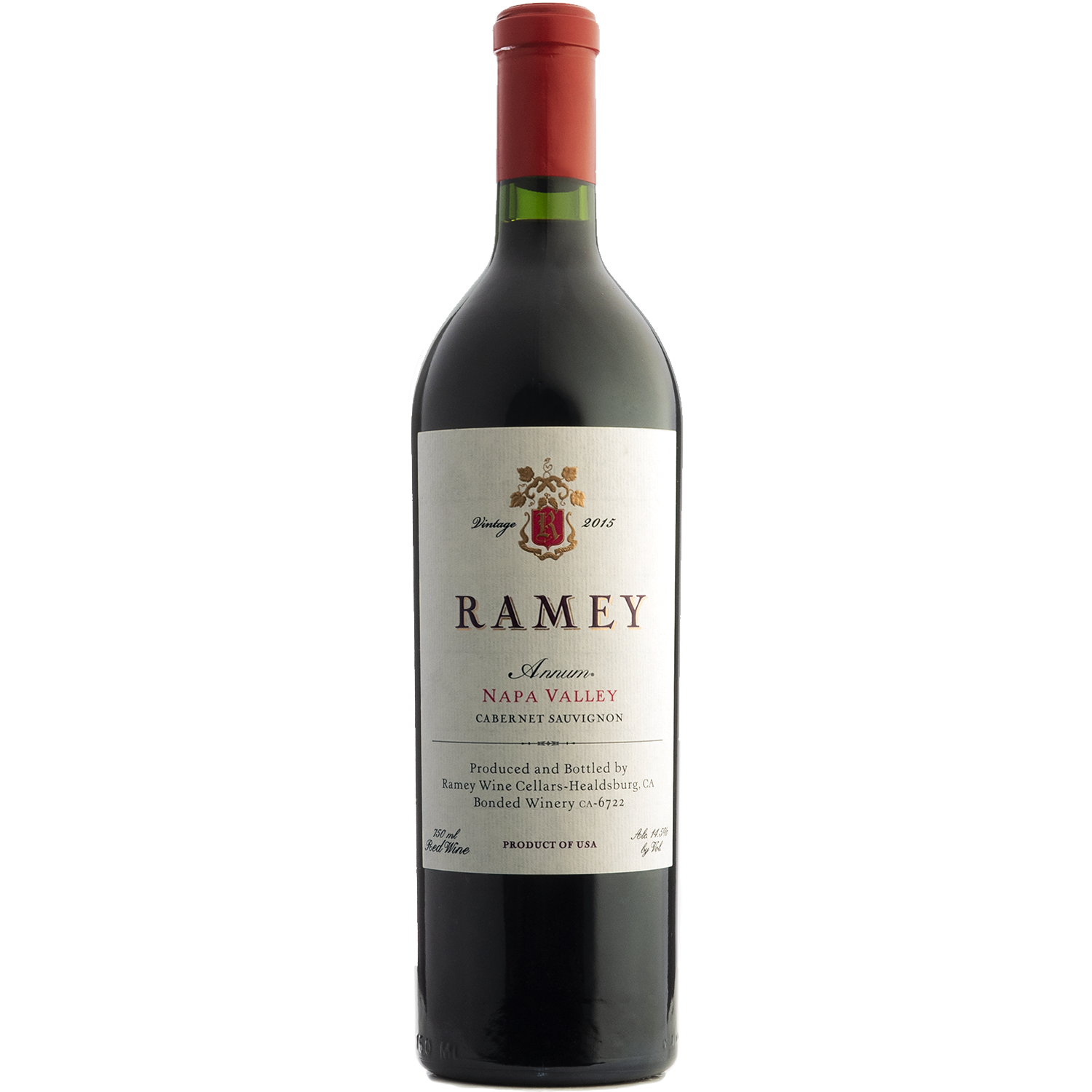 Ramey 2015 'Annum' Napa Valley Cabernet Sauvignon 750ml Wine Bottle