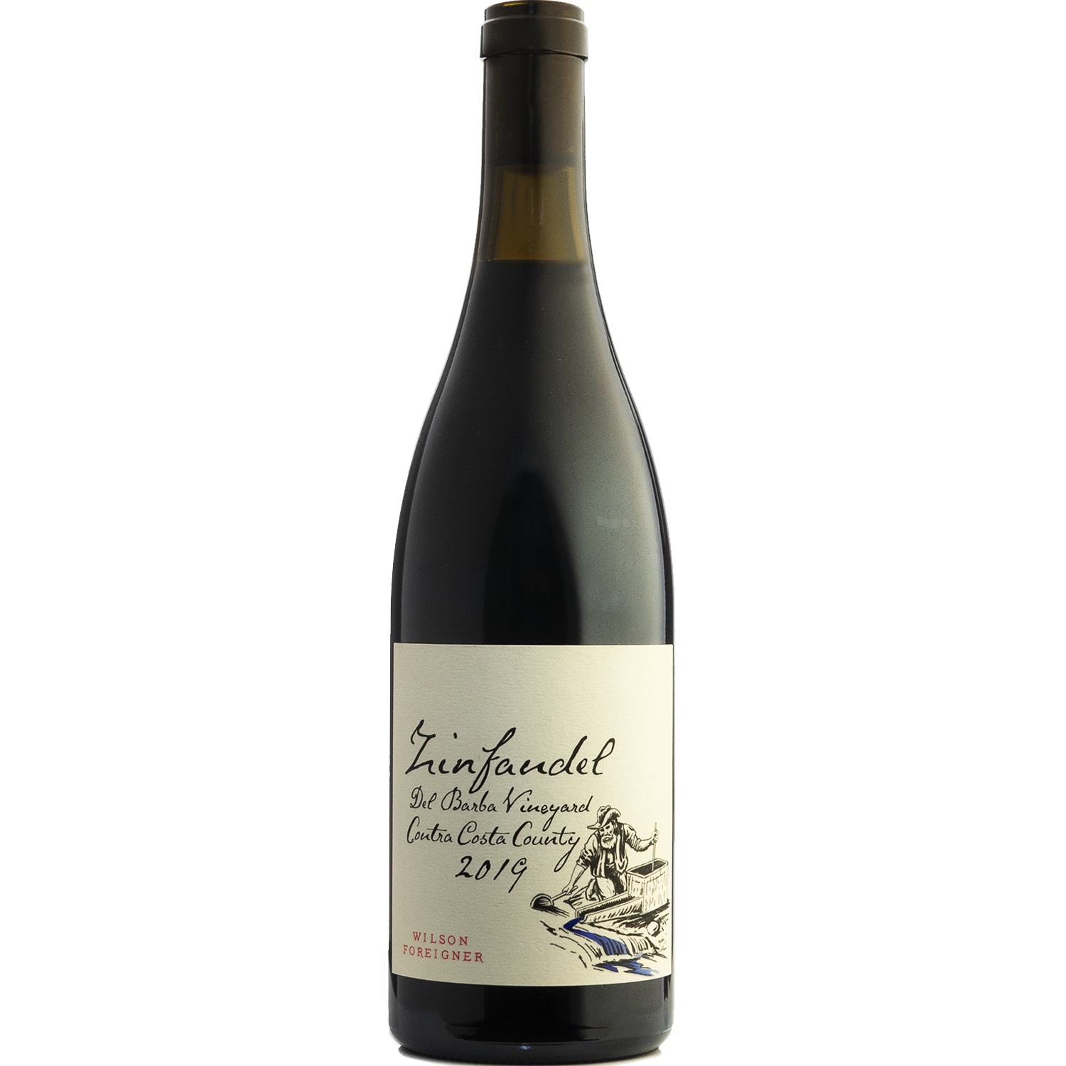 Wilson Foreigner 2019 Del Barba Vineyard Contra Costa Zinfandel 750ml Wine Bottle