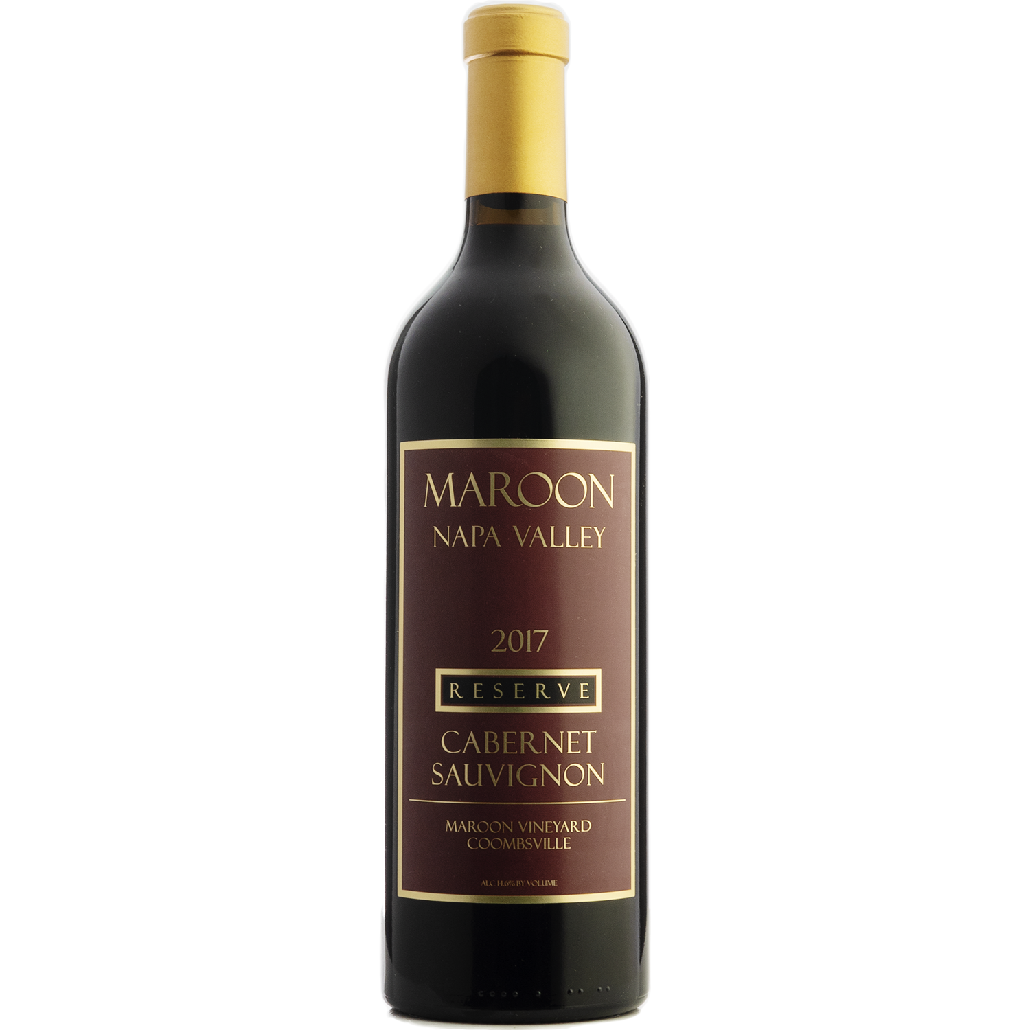 Maroon 2017 'Maroon Vineyard' Coombsville Reserve Cabernet Sauvignon 750ml Wine Bottle