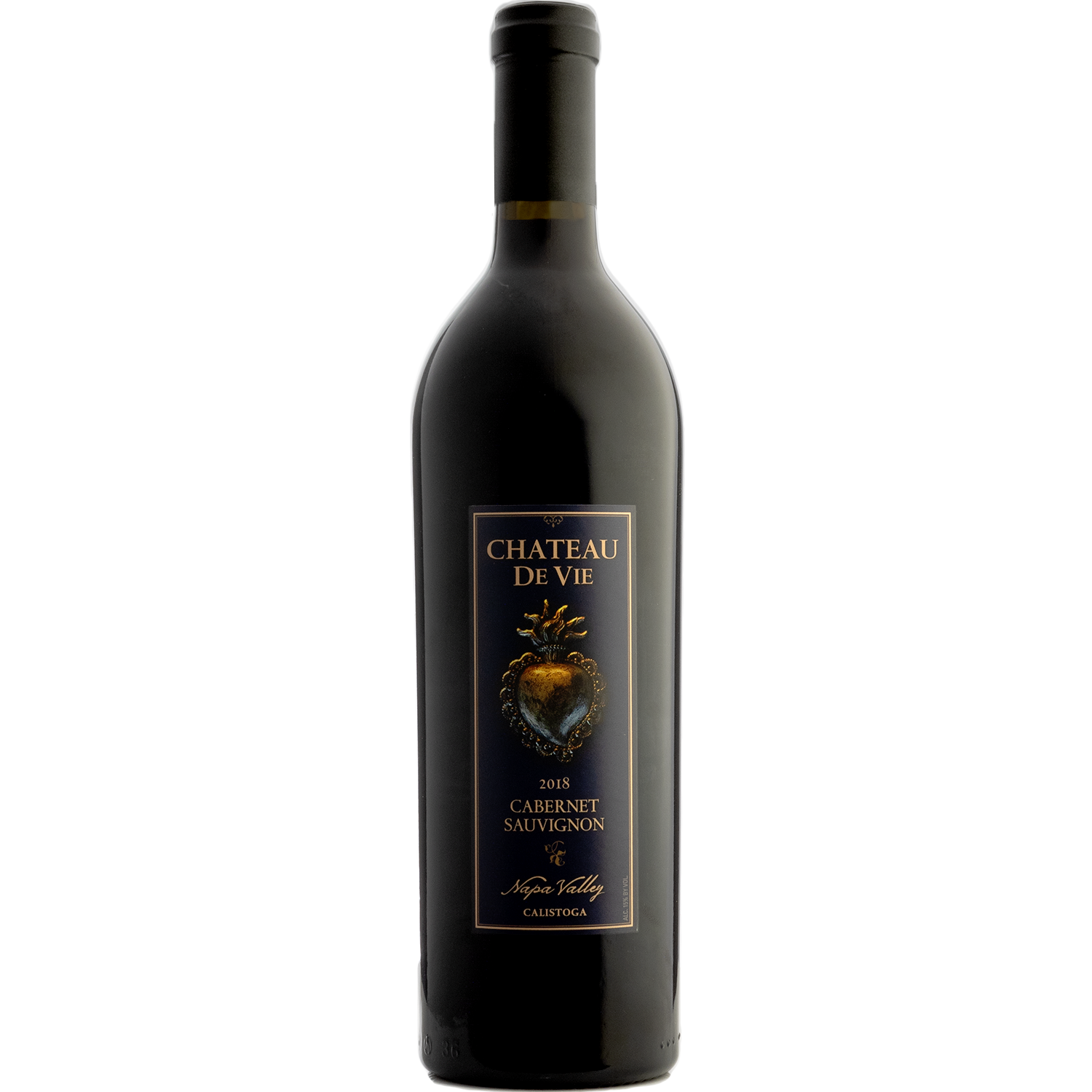 Chateau de Vie 2018 Calistoga Napa Valley Cabernet Sauvignon 750ml Wine Bottle