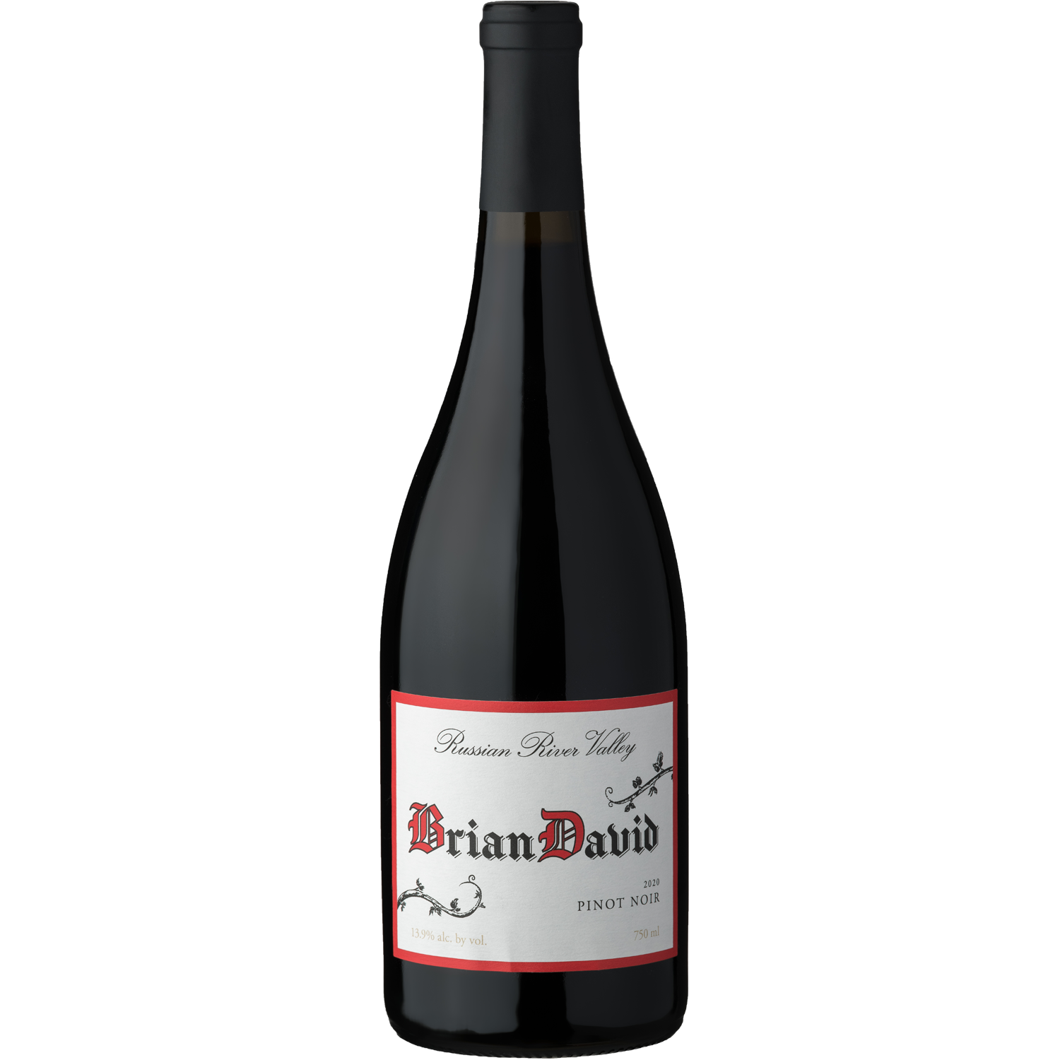 Brian David 2020 Russian River Valley Estate Pinot Noir 750ml Wine Bottle