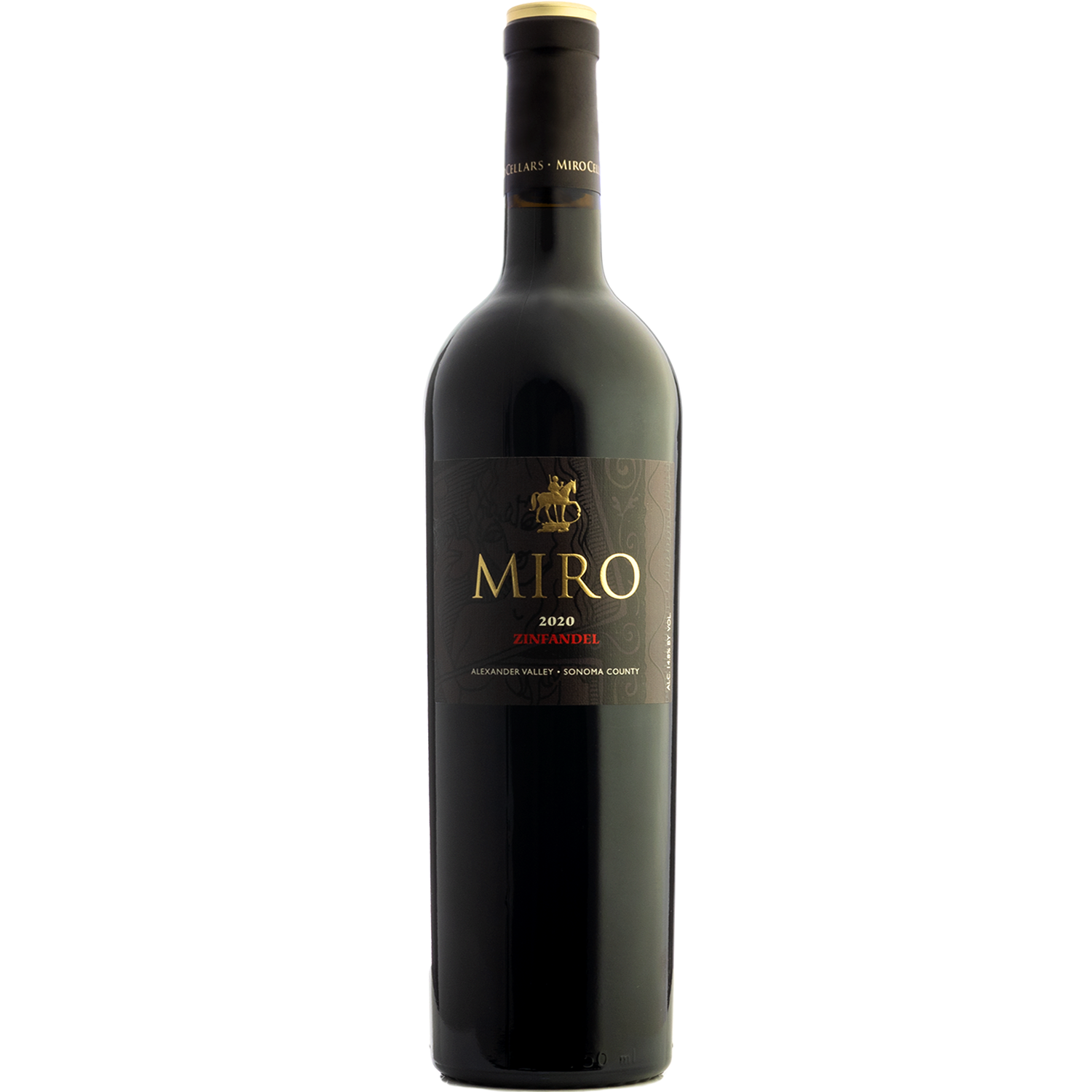 Miro Cellars 2020 Alexander Valley Zinfandel 750ml Wine Bottle