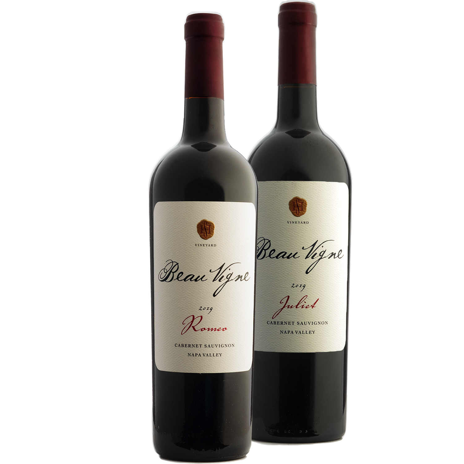 Beau Vigne 2019 'Romeo & Juliet' Cabernet Sauvignon 2 Pack 750ml Wine Bottle