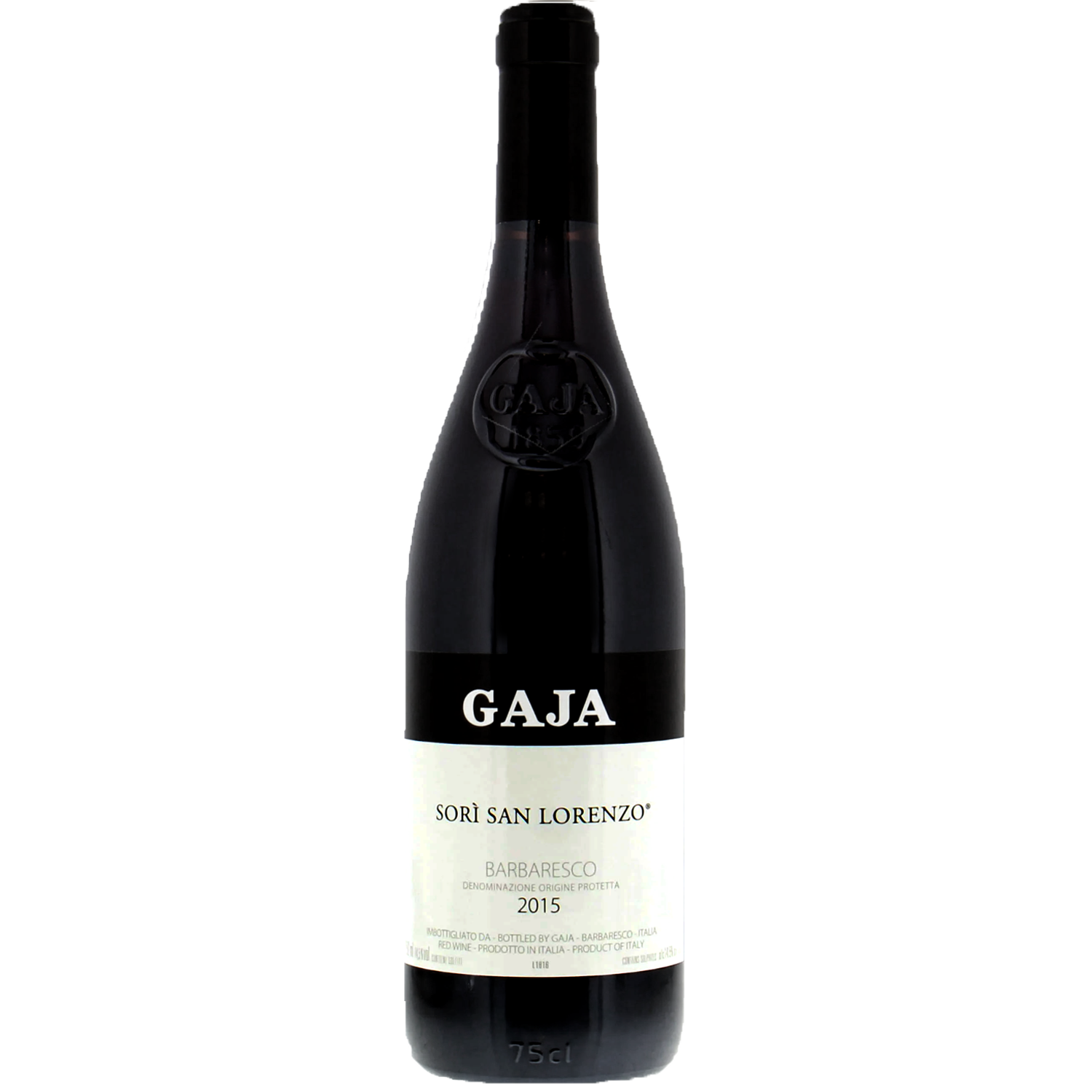 GAJA 2015 'Sorì San Lorenzo' Barbaresco 750ml Wine Bottle