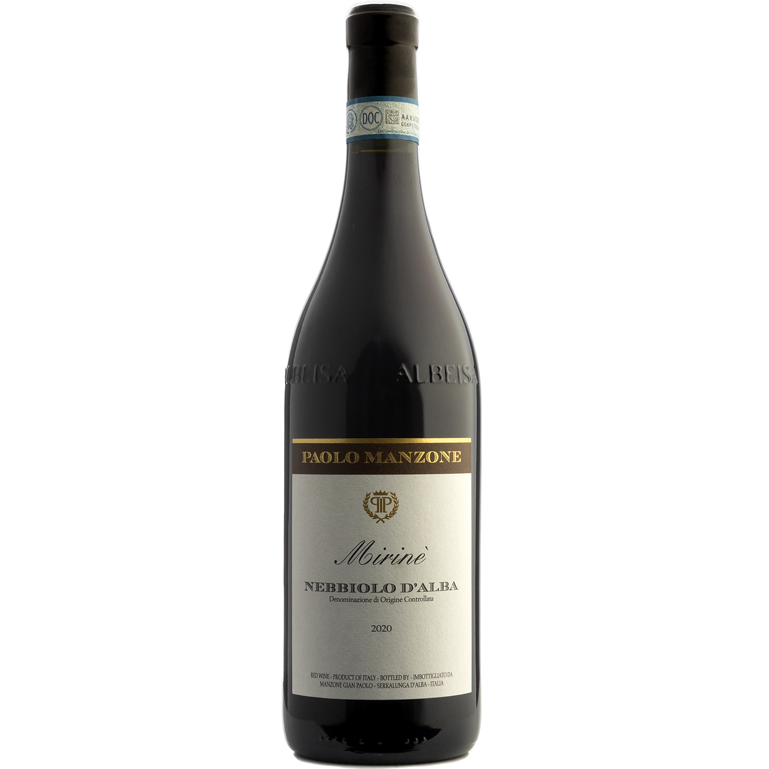 Paolo Manzone 2020 'Mirinè' Nebbiolo d'Alba 750ml Wine Bottle