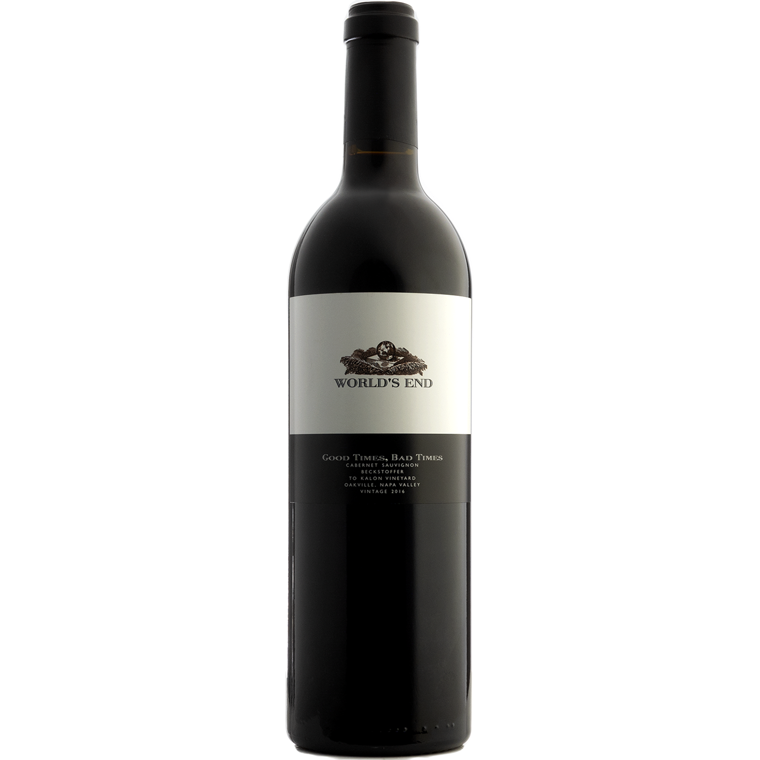 World's End BLACK FRIDAY: 2016 'Good Times...' Beckstoffer To Kalon Cabernet Sauvignon 750ml Wine Bottle