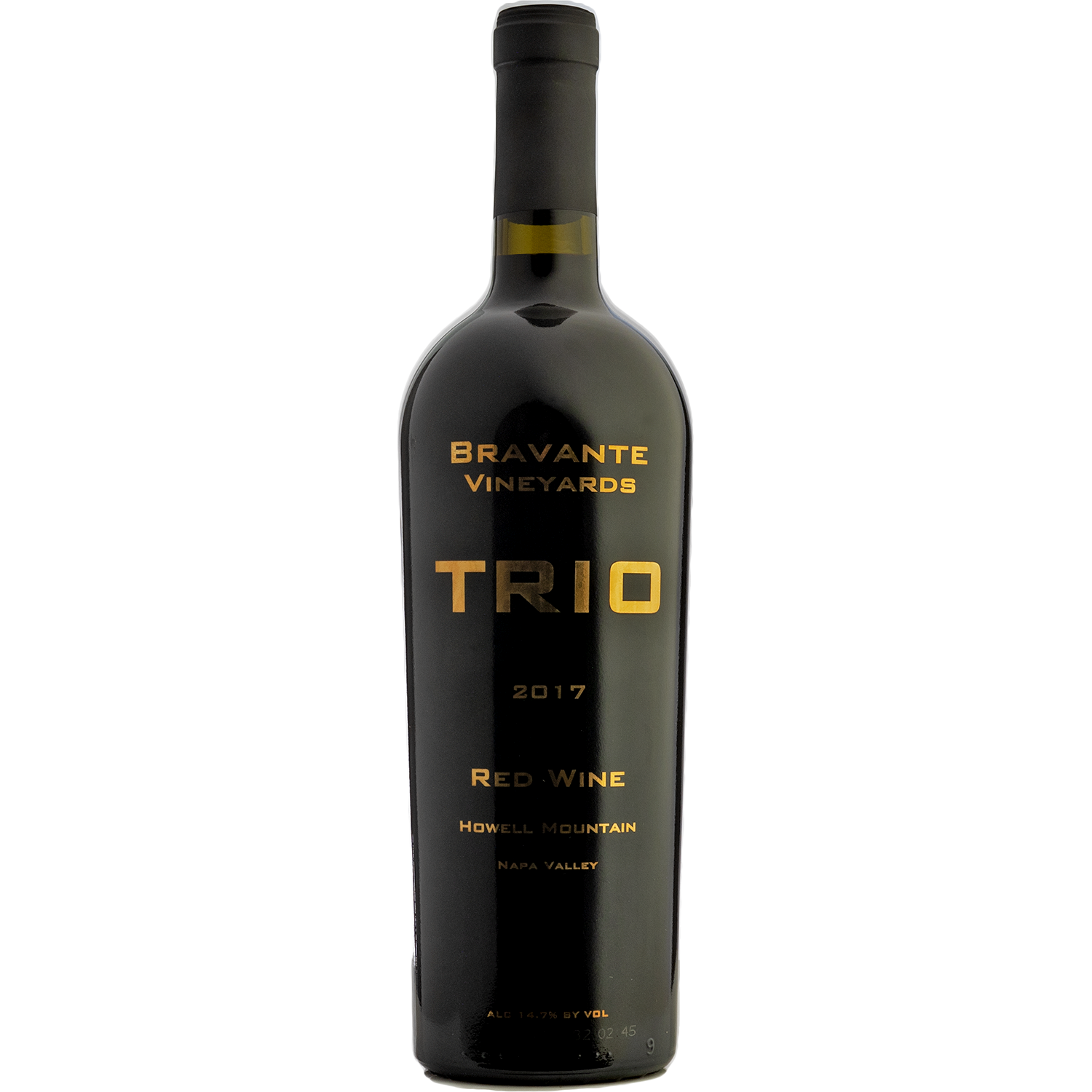 Bravante Vineyards 2017 'TRIO' Howell Mountain Cabernet Blend 750ml Wine Bottle