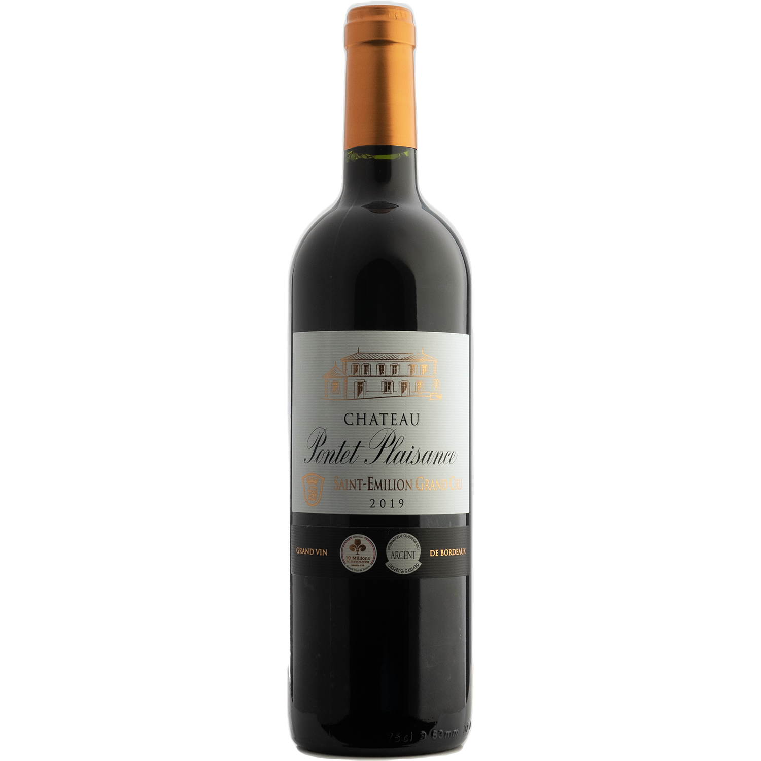 Château Pontet Plaisance 2019 St.-Émilion Grand Cru 750ml Wine Bottle