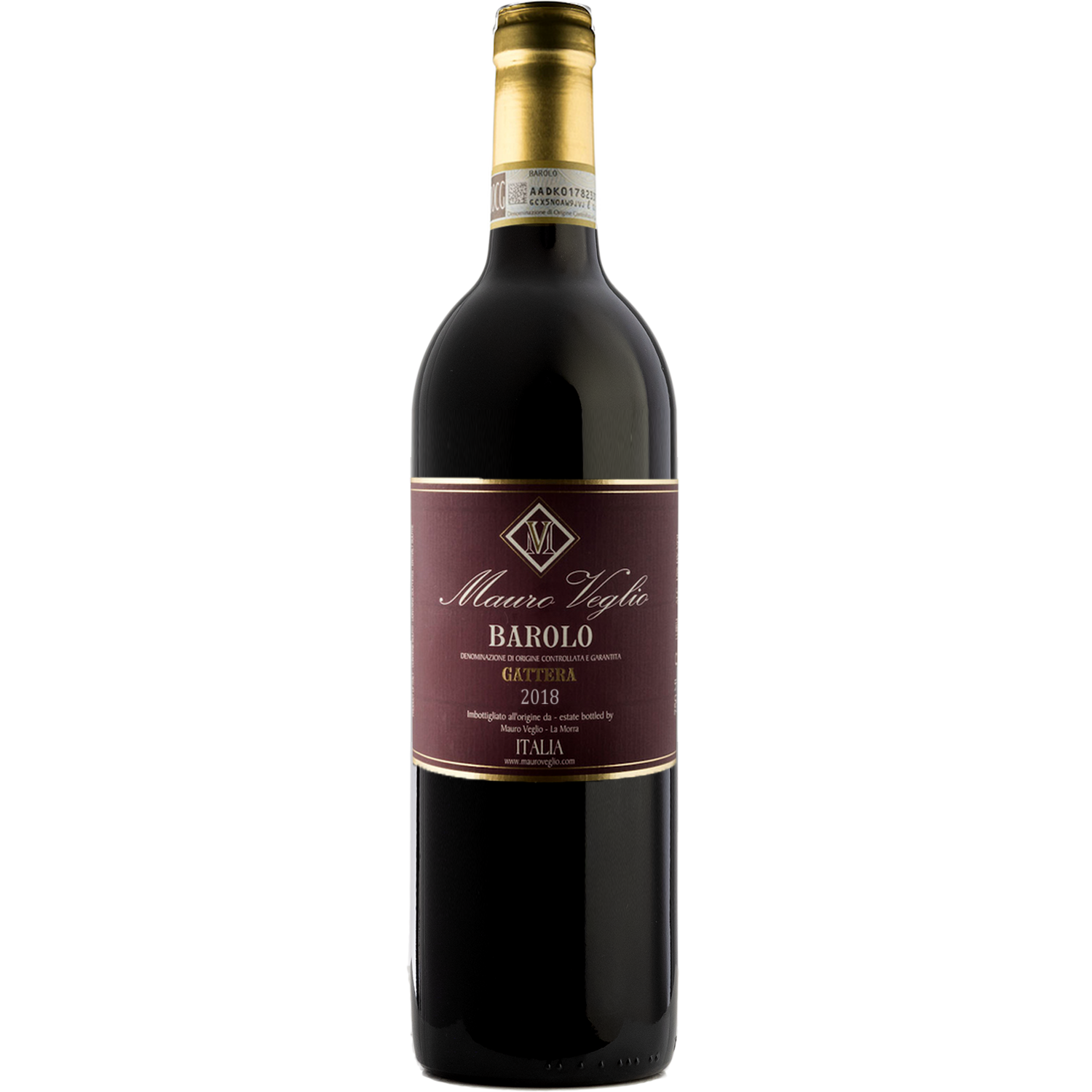 Mauro Veglio 2018 Gattera Barolo 750ml Wine Bottle