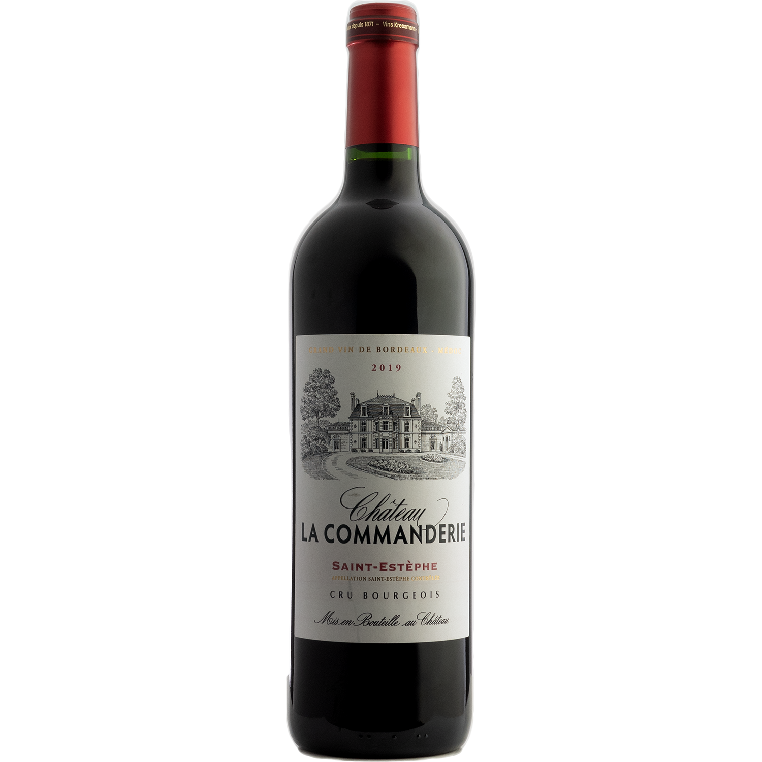Château La Commanderie 2019 St.-Estèphe Cru Bourgeois 750ml Wine Bottle