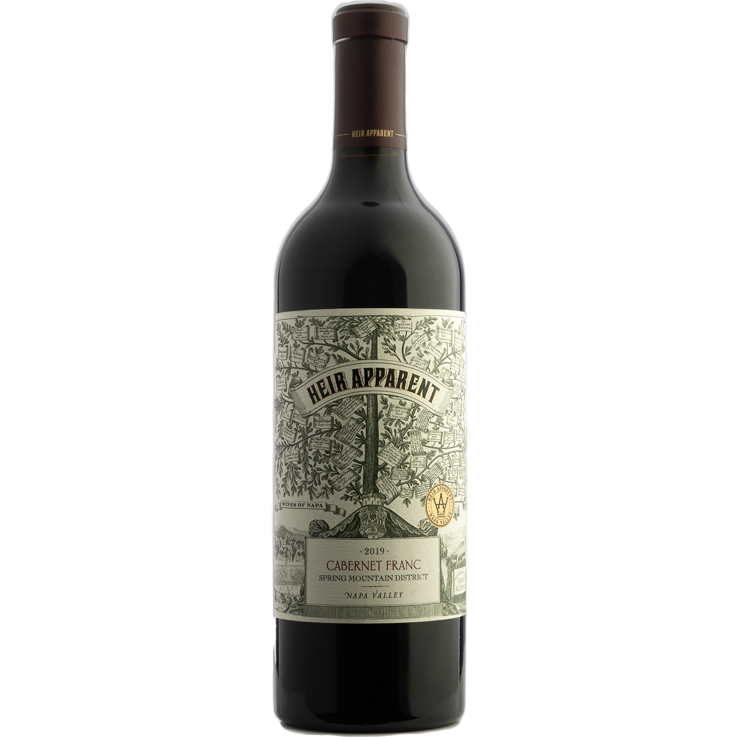 Heir Apparent 2019 Spring Mountain District Cabernet Franc 750ml Wine Bottle