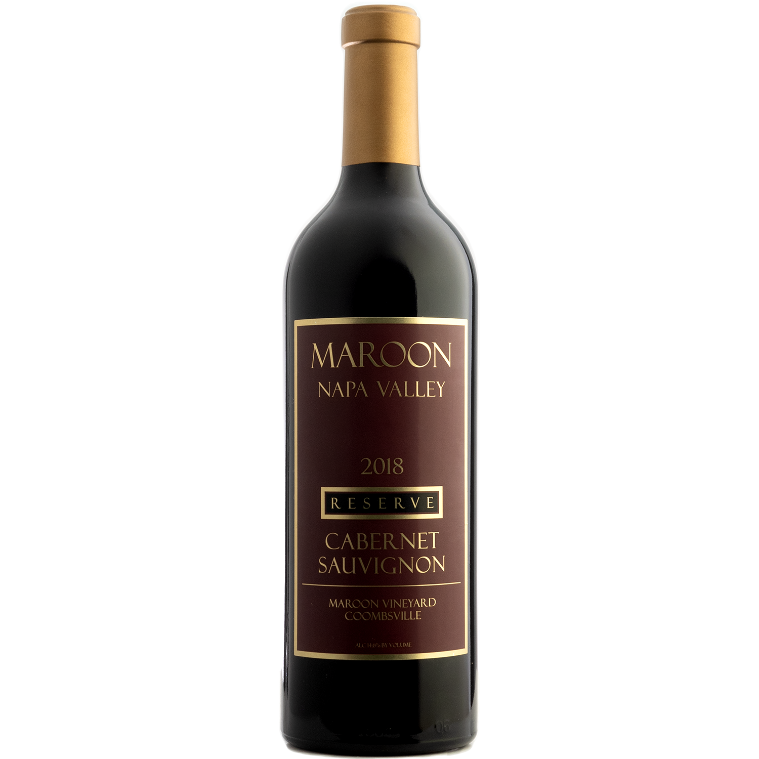 Maroon 2018 'Maroon Vineyard' Reserve Cabernet Sauvignon 750ml Wine Bottle