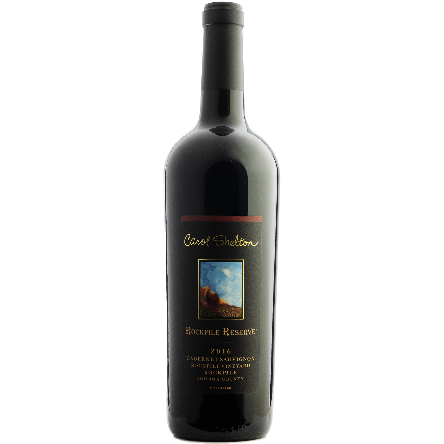 Carol Shelton 2016 Rockpile Vineyard Reserve Cabernet Sauvignon 750ml Wine Bottle
