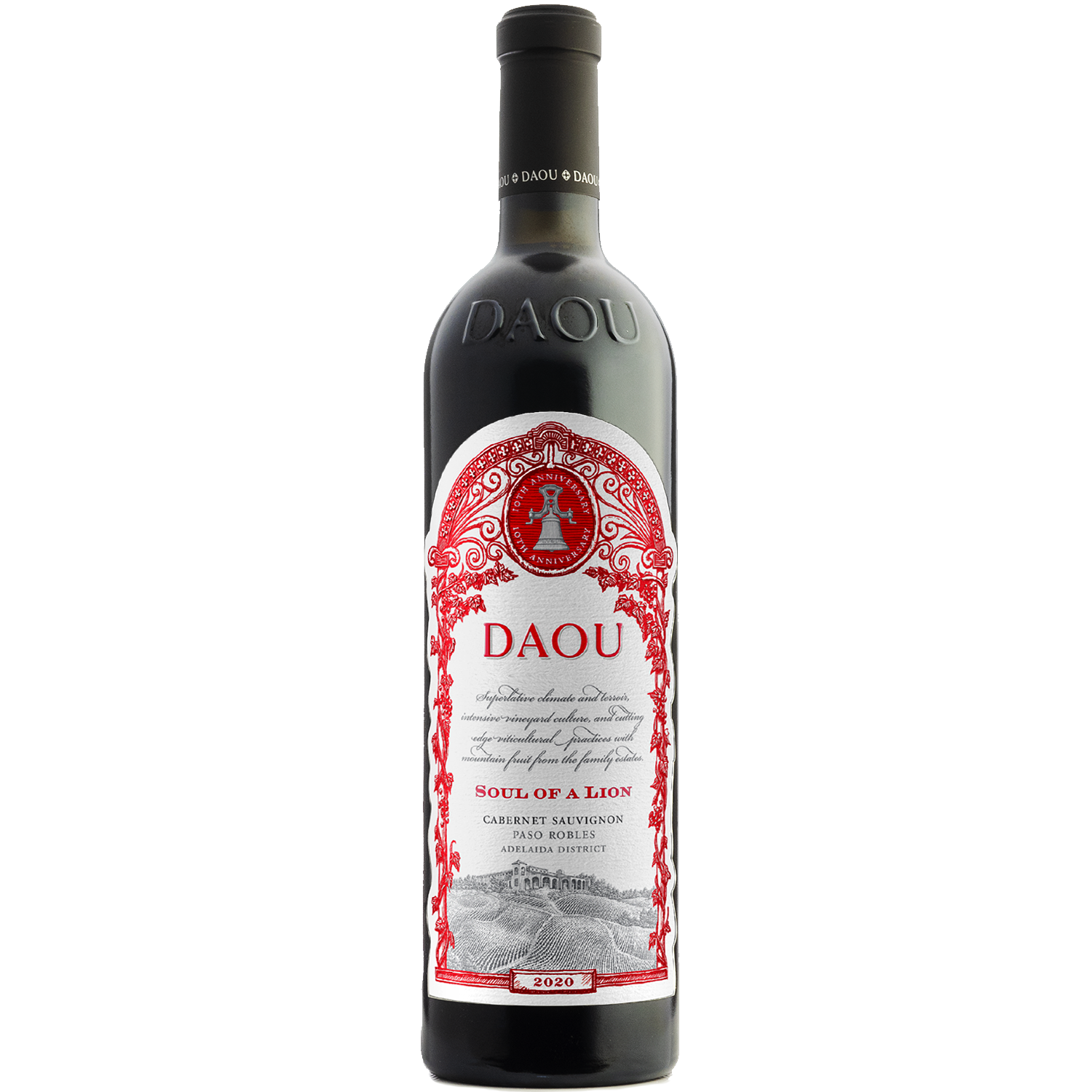 DAOU 2020 'Soul of a Lion' 10th Anniversary Cabernet Sauvignon 750ml Wine Bottle