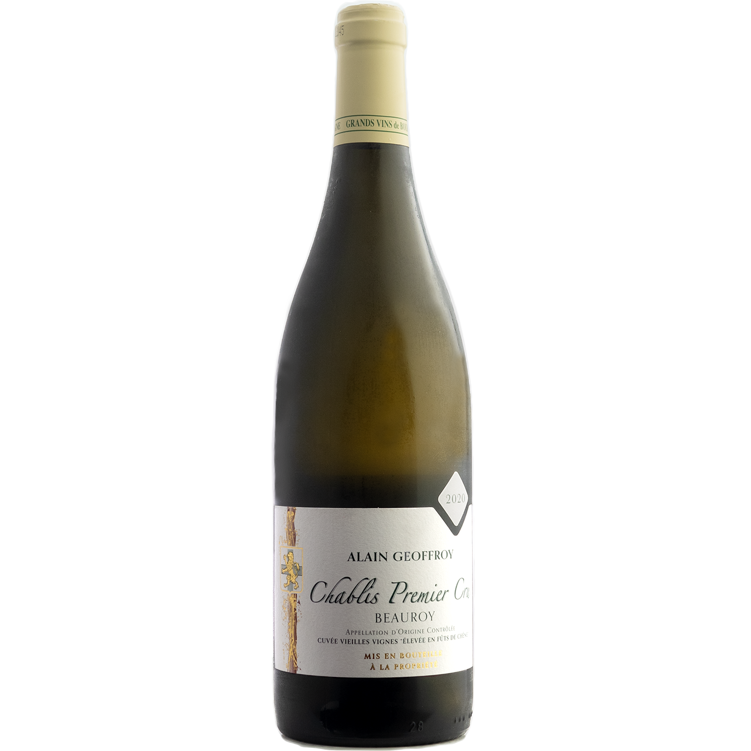 Domaine Alain Geoffroy 2020 Chablis Beauroy Cuvée Vieilles Vignes 1er Cru 750ml Wine Bottle
