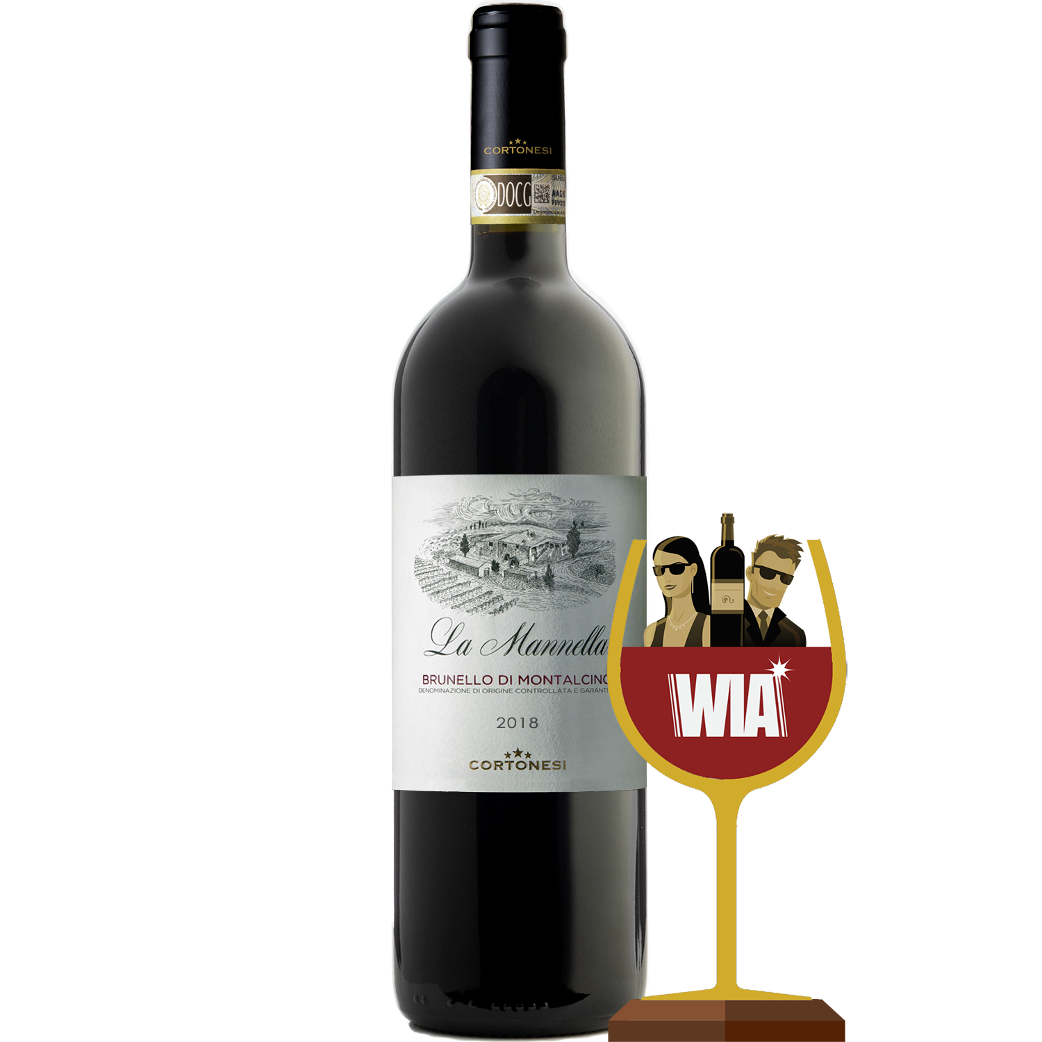 Cortonesi 2018 'La Mannella' Brunello di Montalcino 750ml Wine Bottle