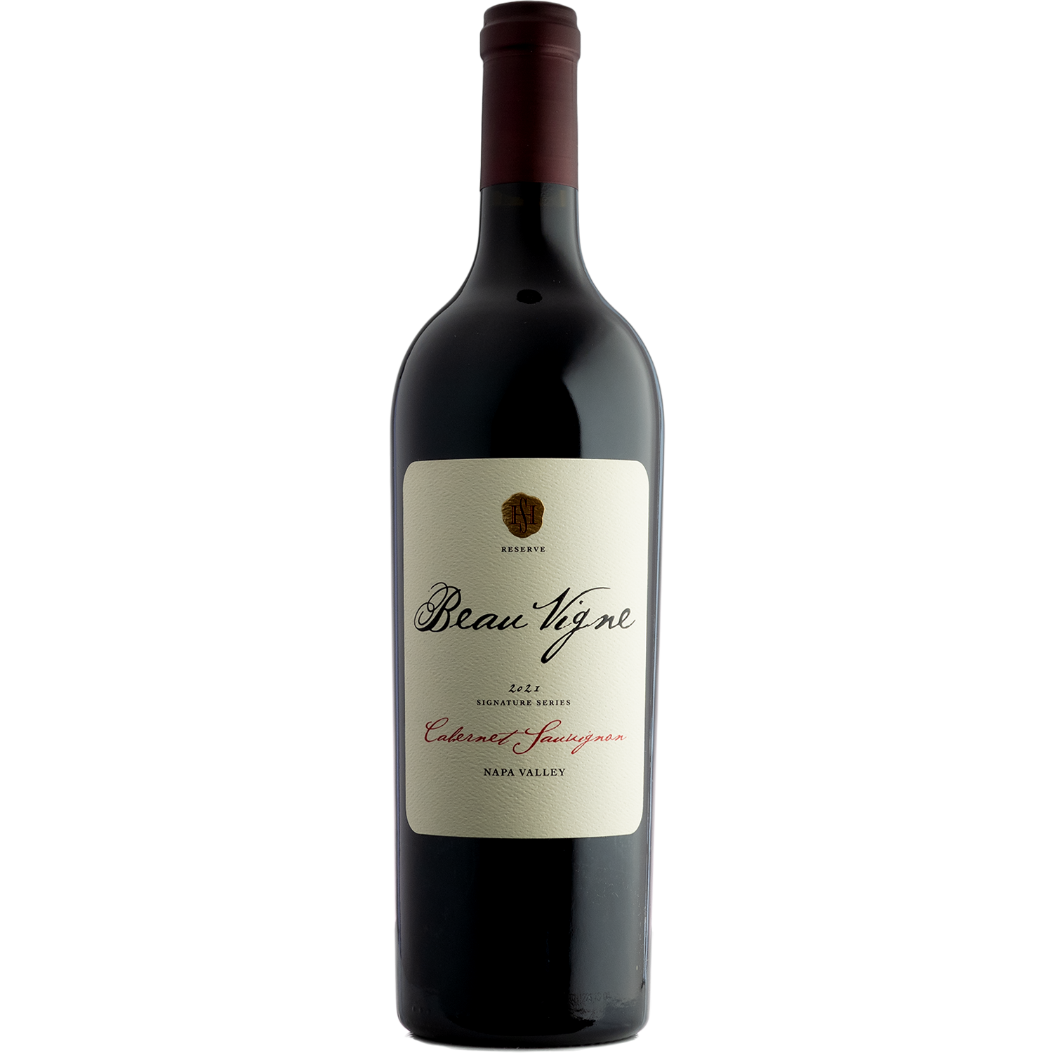 Beau Vigne 2021 'Signature Series Reserve' Napa Valley Cabernet Sauvignon 750ml Wine Bottle