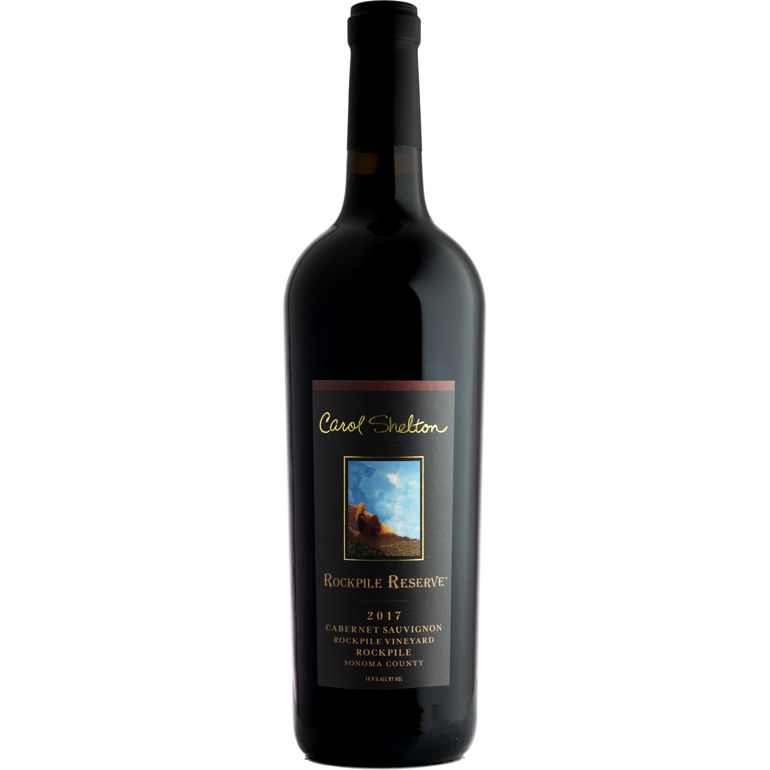 Carol Shelton 2017 Rockpile Vineyard Reserve Cabernet Sauvignon 750ml Wine Bottle