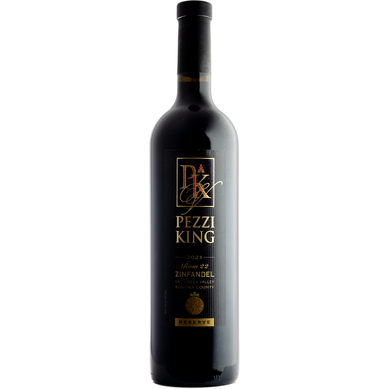 Pezzi King 2021 'Row 22 Reserve' Dry Creek Valley Estate Zinfandel 750ml Wine Bottle
