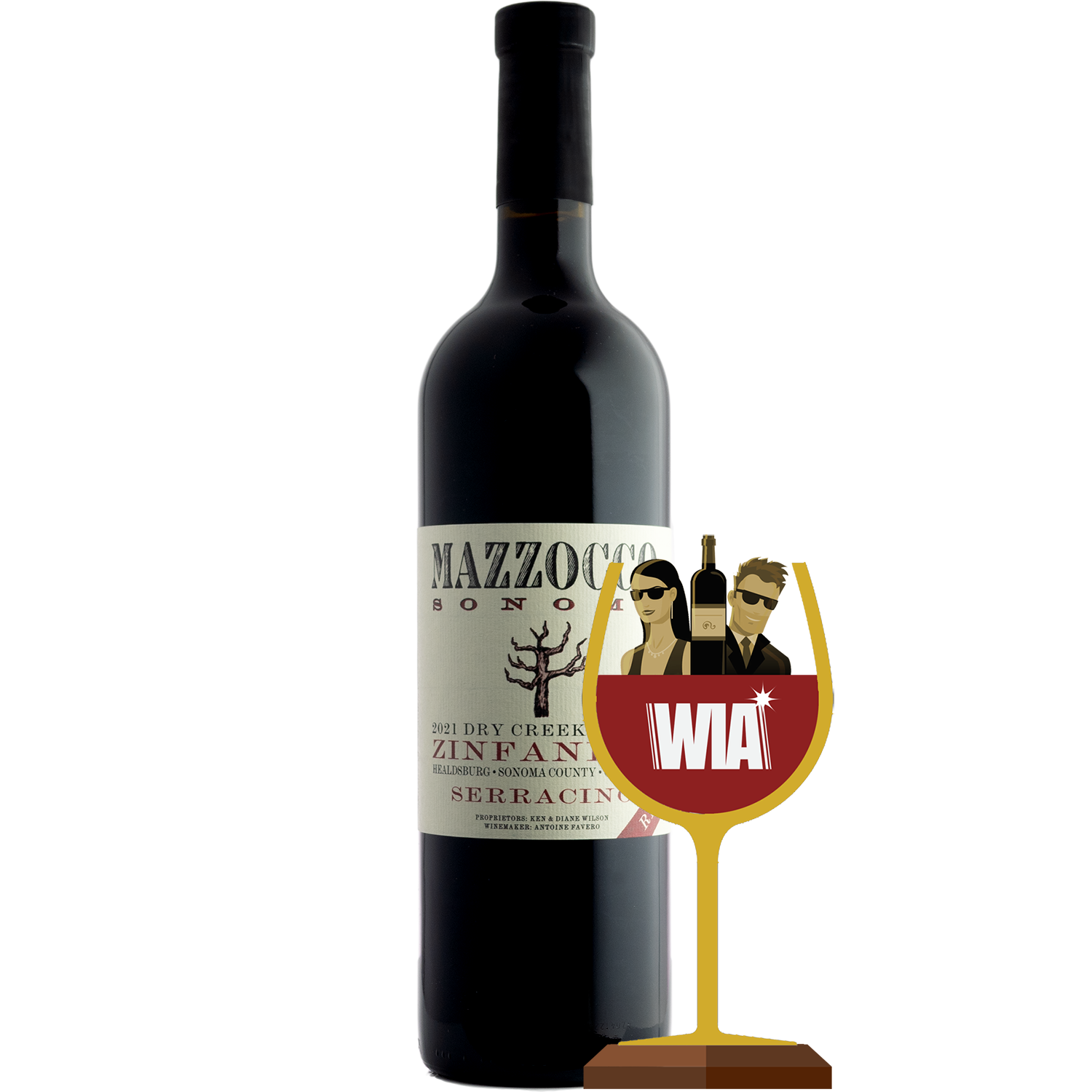 Mazzocco 2021 'Serracino Reserve' Dry Creek Valley Zinfandel 750ml Wine Bottle