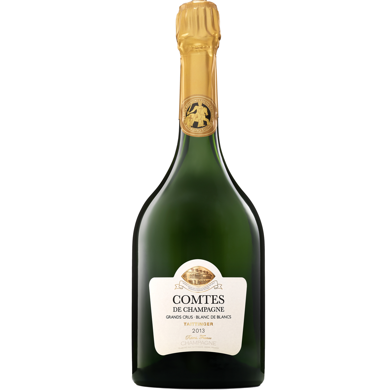 Champagne Taittinger 2013 'Comtes de Champagne' Brut Blanc de Blancs 750ml Wine Bottle