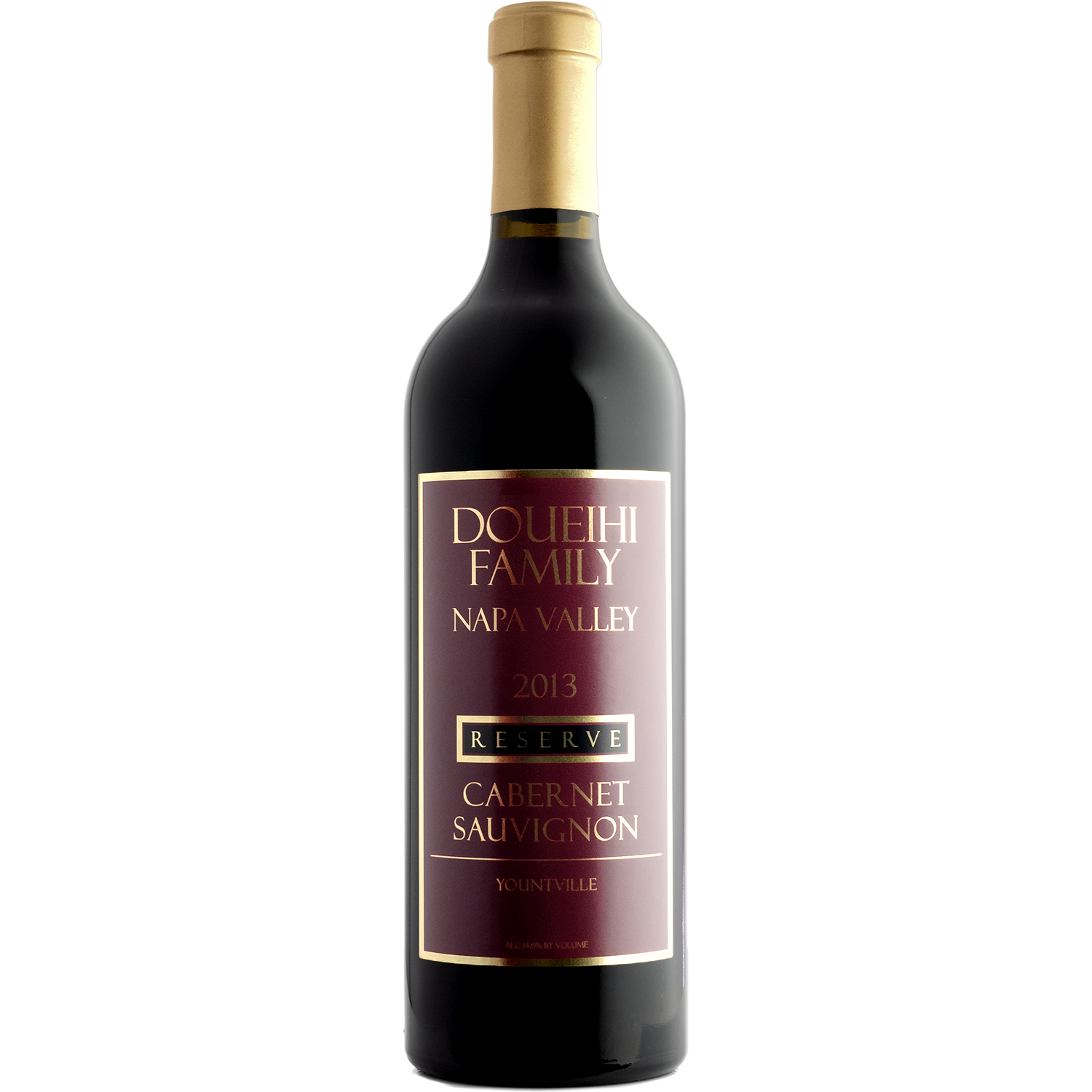 Maroon 2013 Douaihi Family Vineyard Reserve Cabernet Sauvignon 750ml Wine Bottle
