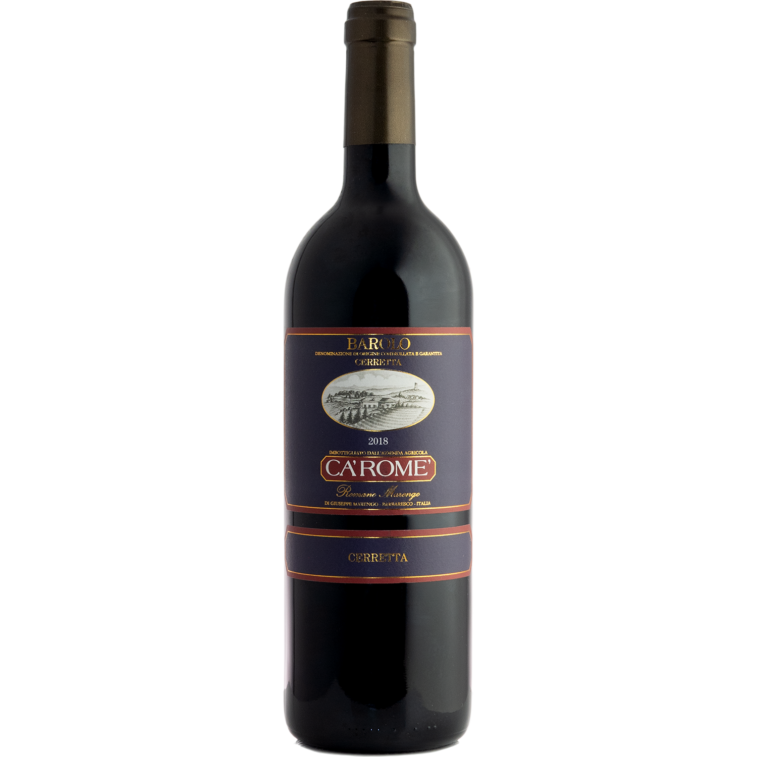 Cà Romé 2018 Cerretta Barolo 750ml Wine Bottle