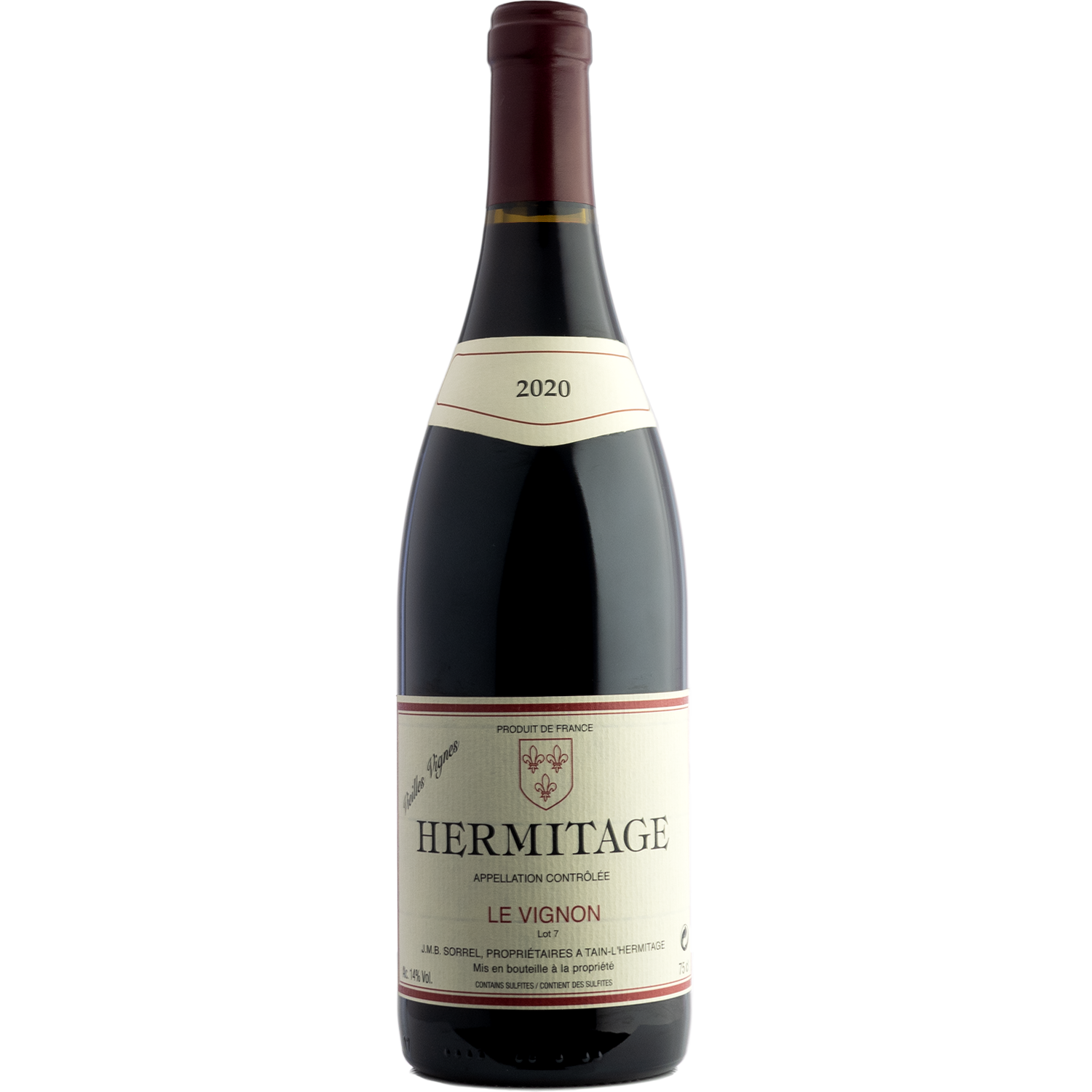 Domaine Jean-Michel Sorrel 2020 'Le Vignon' Lot 7 Hermitage Vieilles Vignes 750ml Wine Bottle
