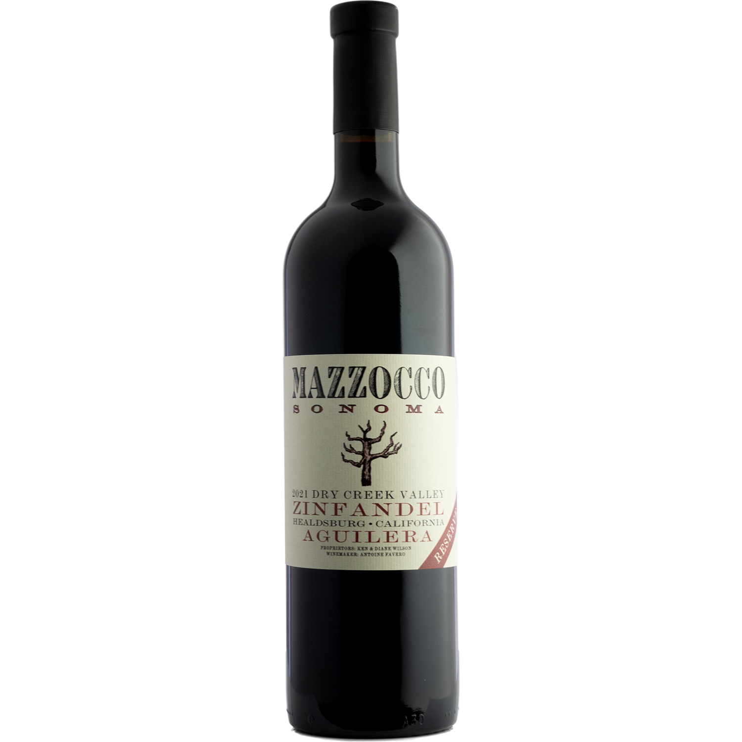 Mazzocco 2021 'Aguilera Reserve' Dry Creek Valley Zinfandel 750ml Wine Bottle