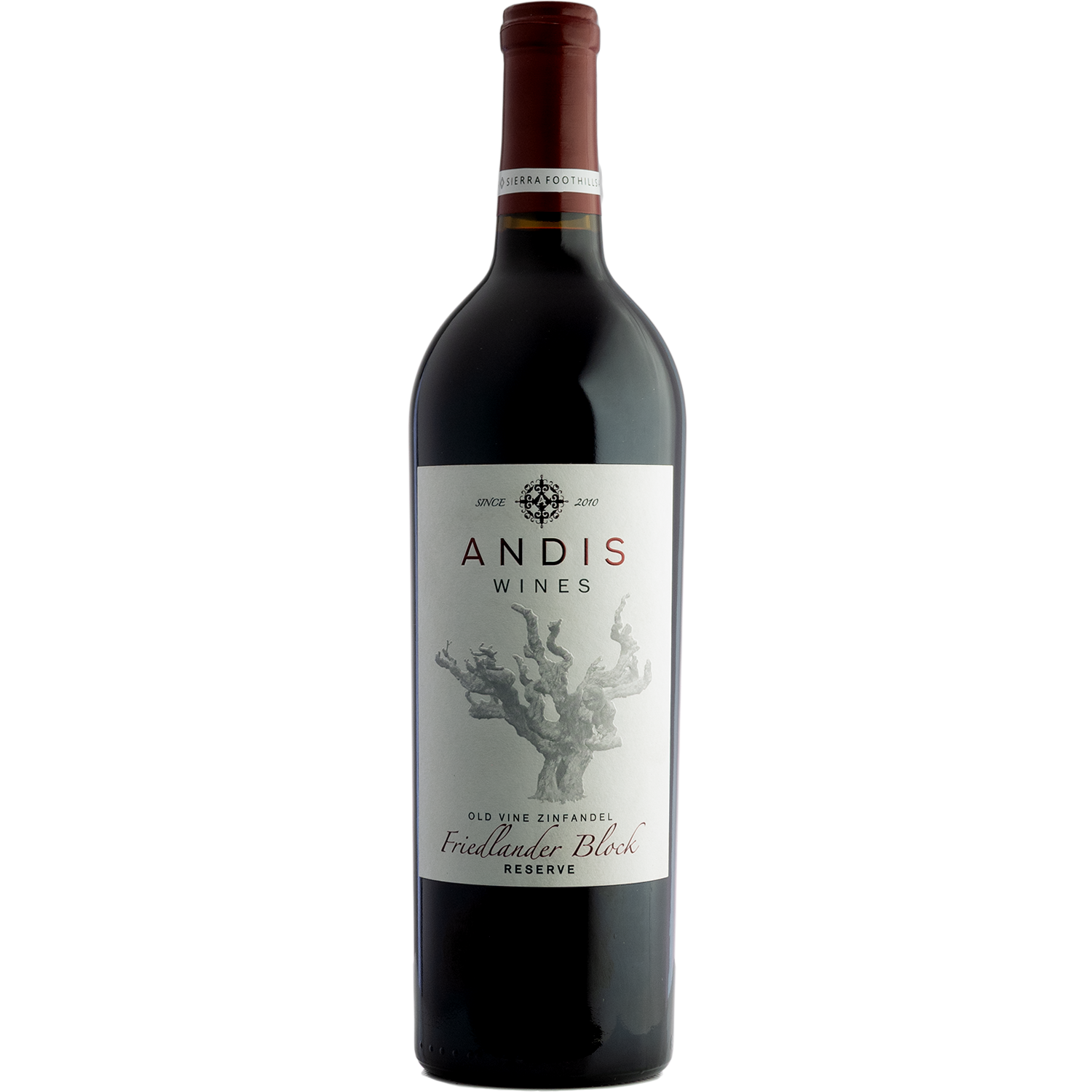 Andis 2021 Friedlander Old Vine Reserve Zinfandel 750ml Wine Bottle