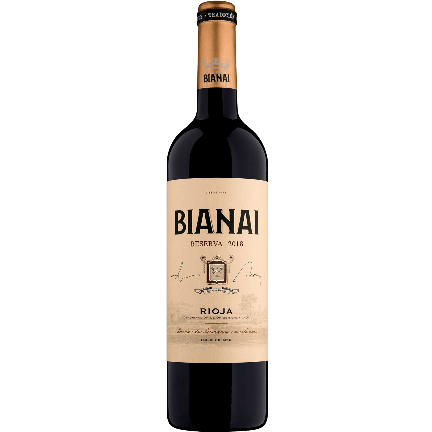 Bodegas Ugalde 2018 Bianai Rioja Reserva 750ml Wine Bottle
