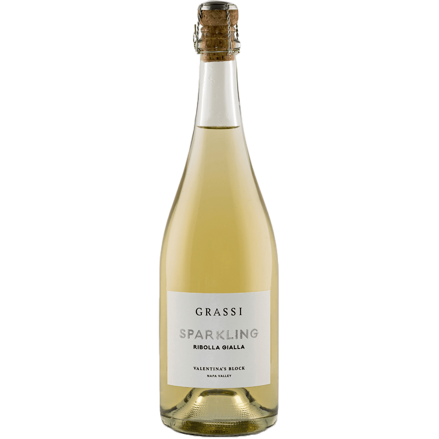 Grassi 2022 Valentina's Block Napa Valley Sparkling Ribolla Gialla 750ml Wine Bottle