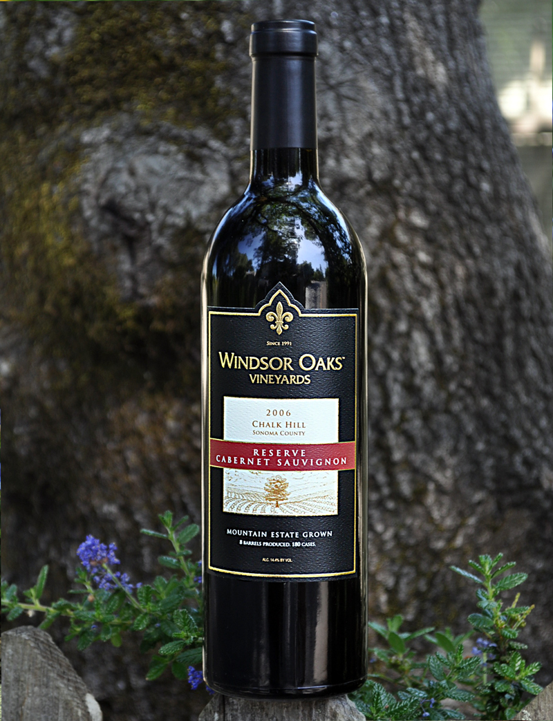 Windsor Oaks Vineyards 2006 Reserve Cabernet Sauvignon 750ml Wine Bottle