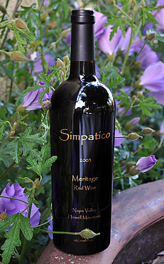 Bravante Vineyards 2003 Howell Mountain Simpatico Meritage 750ml Wine Bottle