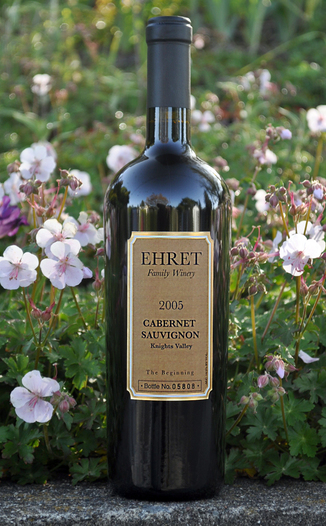 Ehret Family Winery 2005 'The Beginning' Cabernet Sauvignon 750ml Wine Bottle
