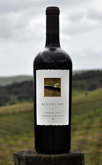 Ridgeline Vineyards 2003 Alexander Valley Cabernet Sauvignon 750ml Wine Bottle