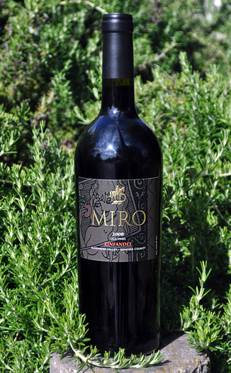 Miro Cellars 2008 Old Vine Zinfandel 750ml Wine Bottle